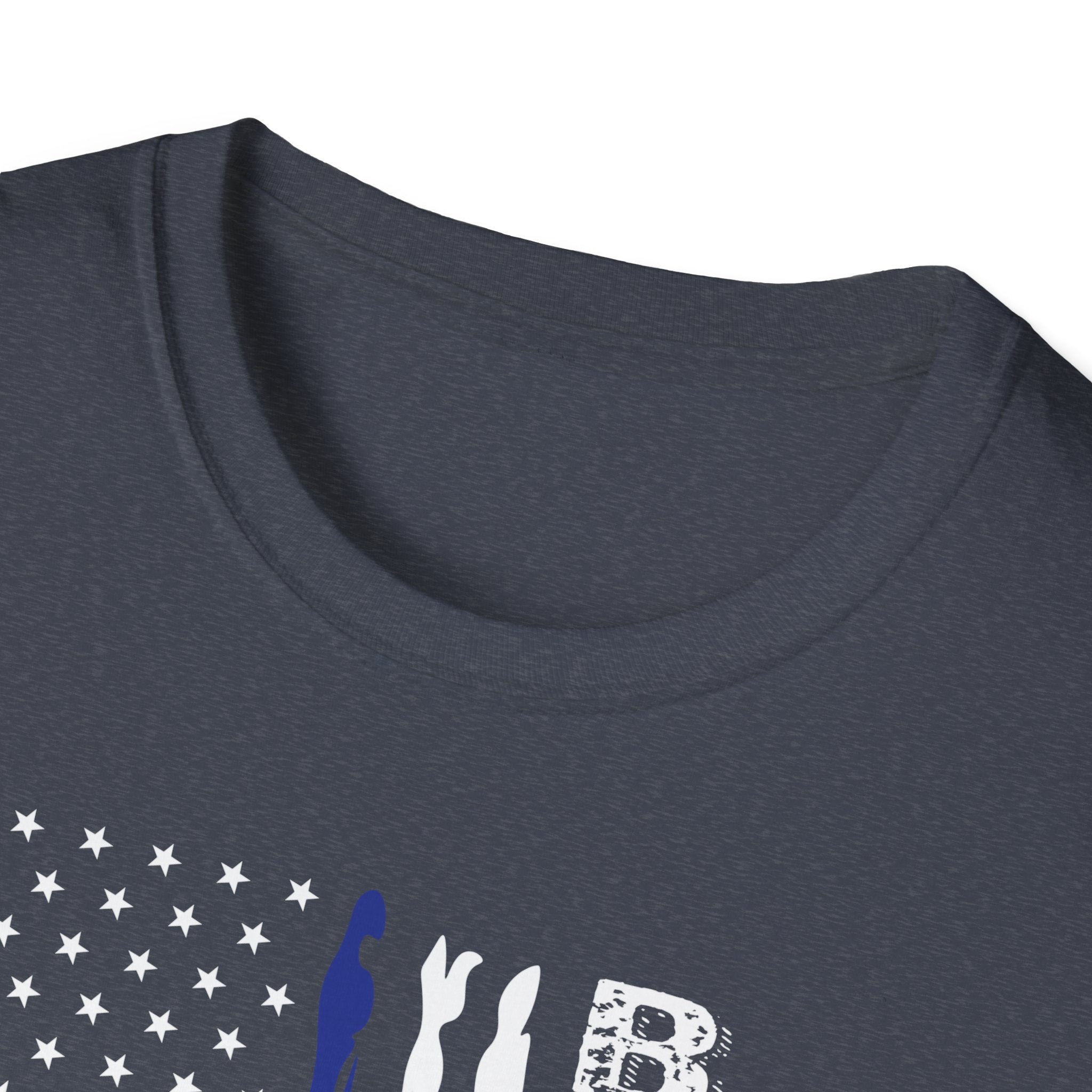 Back the Blue Unisex T-Shirt, Softstyle Tee, Police Support Shirt, Patriotic Gift, Law Enforcement Apparel