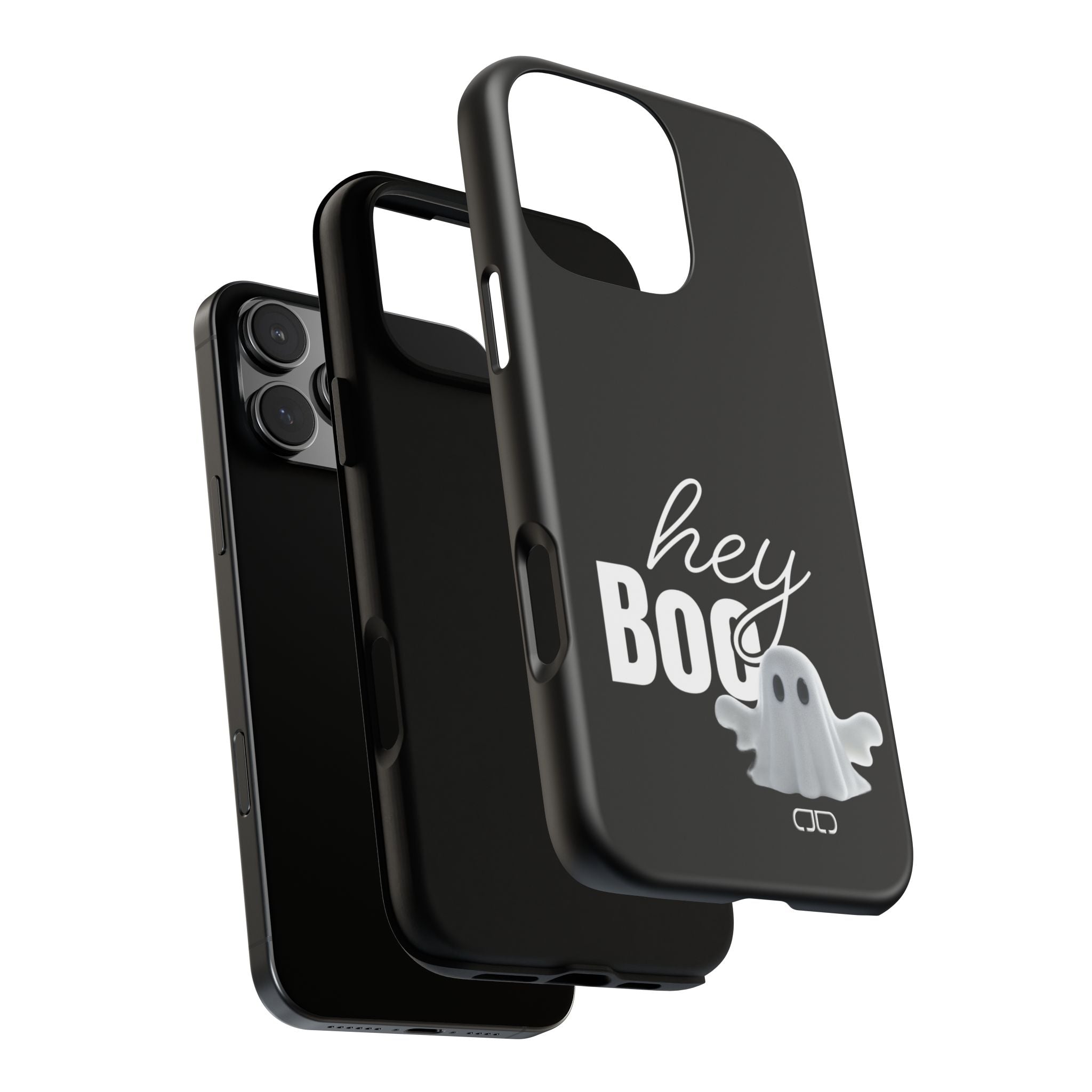 Hey Boo Tough Case, Ghost-Themed Phone Case, Cute Halloween Accessory, Spooky Gift for Friends, Tech Halloween Decor