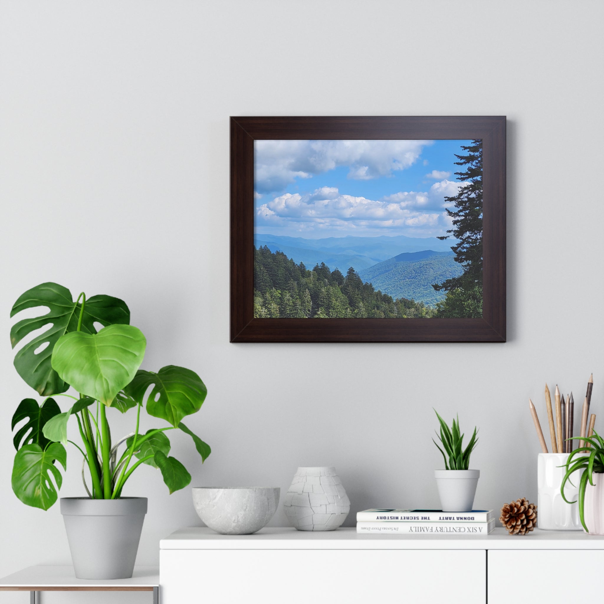 Tennessee Landscape Framed Poster Print, Nature Wall Art, Home Decor, Gift for Nature Lovers, Mountain Print, Eco-Friendly Decor