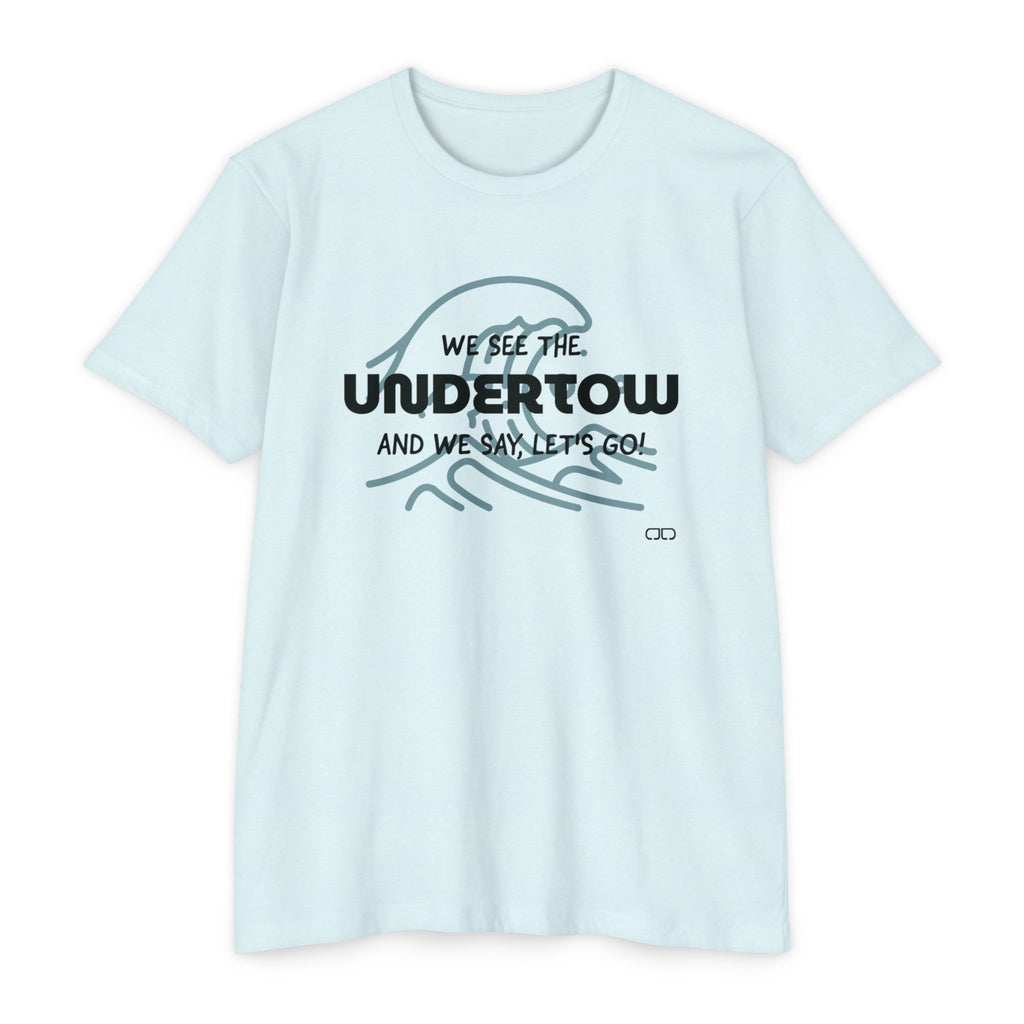 Undertow Coastal Vibe T-Shirt | Wave Graphic Tee, Surfing Apparel, Beach Lover Gift, Relaxed Casual Style, Summer Fun, Unisex Clothing