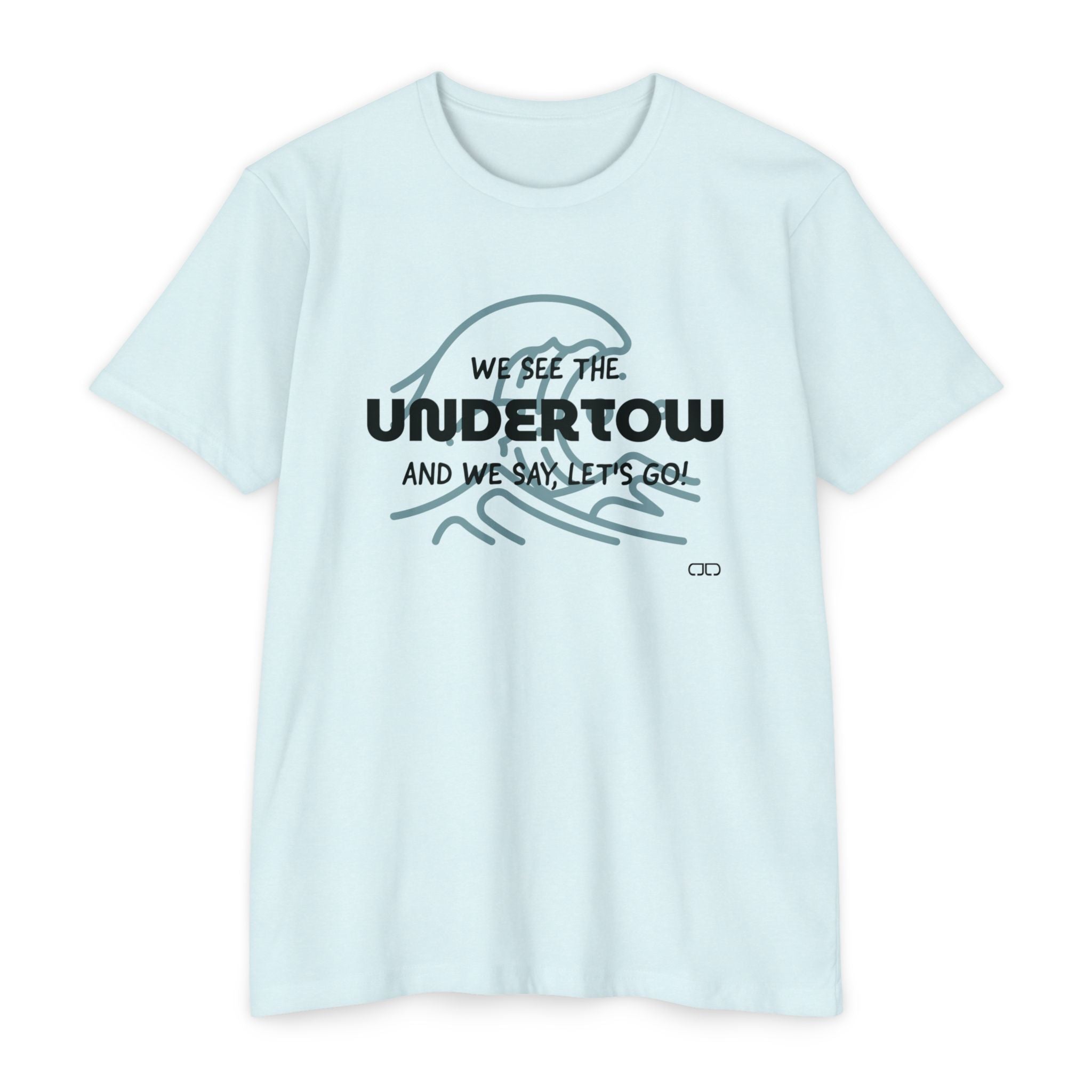 Undertow Coastal Vibe T-Shirt | Wave Graphic Tee, Surfing Apparel, Beach Lover Gift, Relaxed Casual Style, Summer Fun, Unisex Clothing
