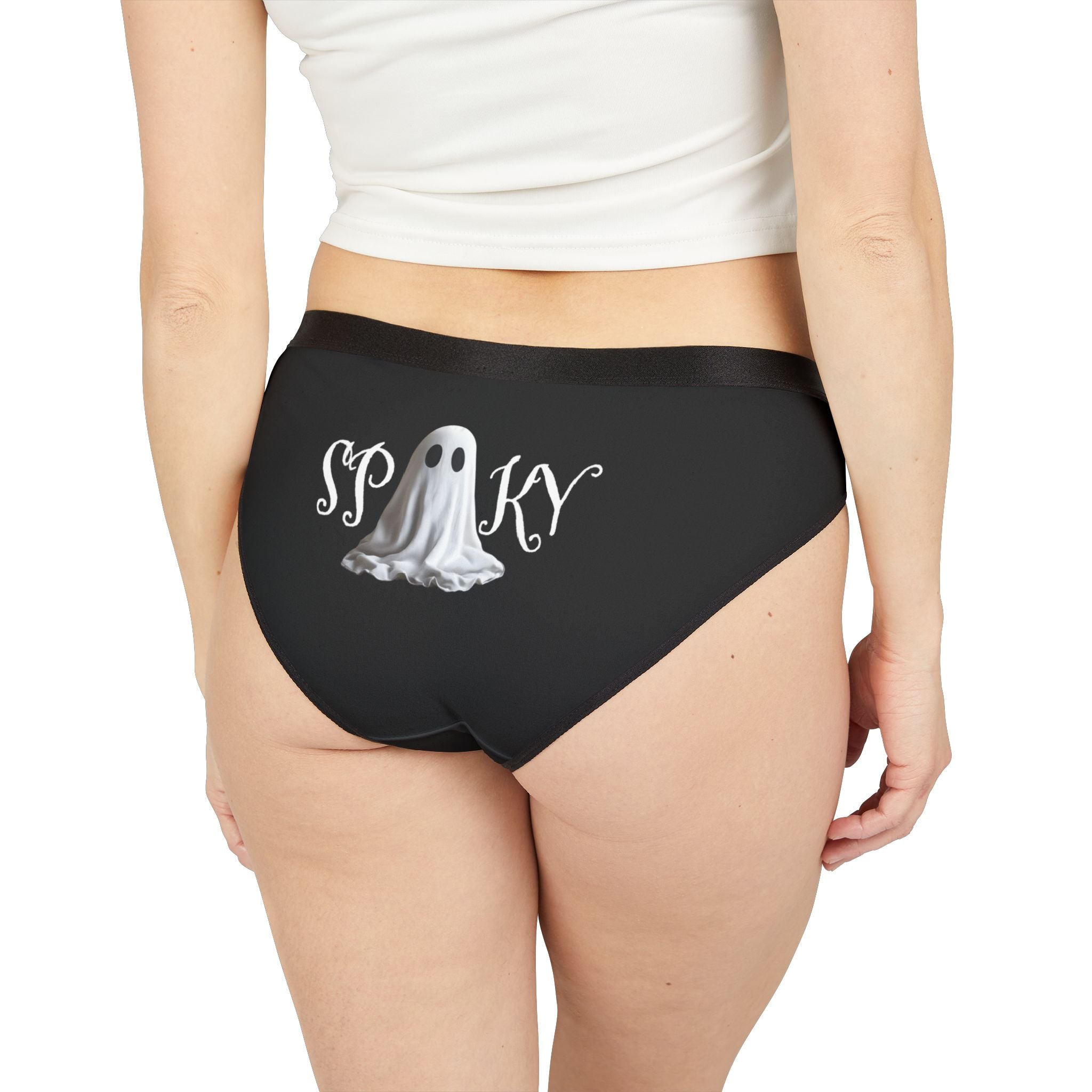 Spooky Halloween Women's Underwear, Ghost Print Panties, Spooky Lingerie, Fun Halloween Intimates, Everyday Comfort, Unique Gift