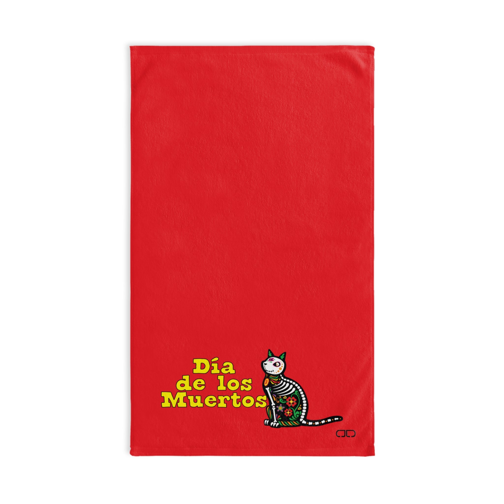 Dia de Los Muertos Hand Towel, Colorful Mexican Decor, Cat Design Kitchen Towel, Holiday Gift, Festive Home Accessory