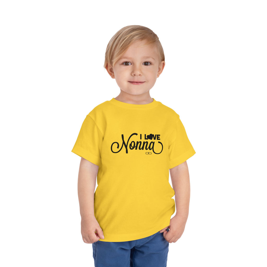 I Love Nonna Toddler Tee, Cute Baby Shirt, Gift for Grandparents, Toddler Clothing, Family Celebrations, Baby Shower Gift