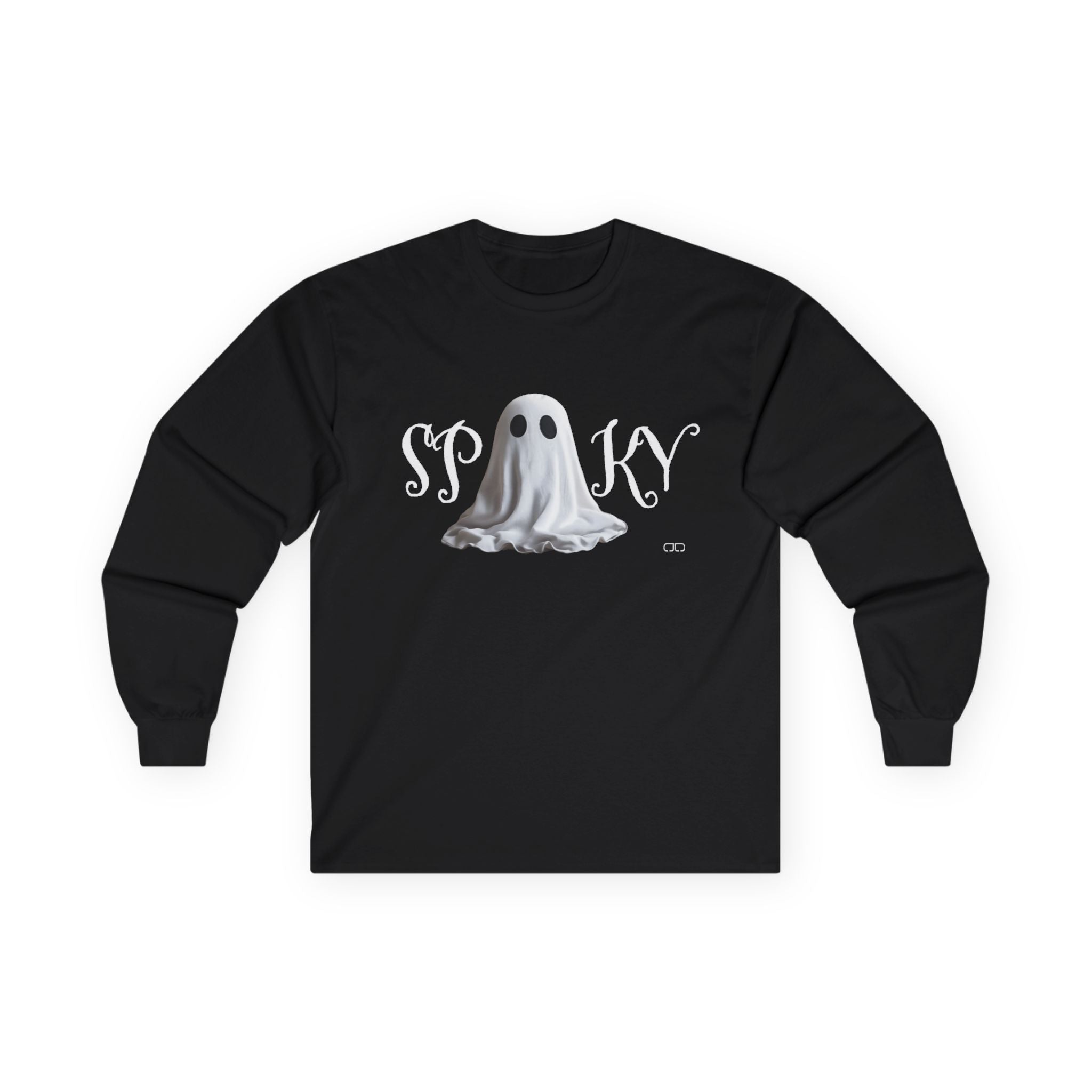 Spooky Ghost Long Sleeve Tee, Halloween Shirt, Unisex Casual Wear, Ghost Tee, Fall Fashion, Unique Gift, Halloween Party