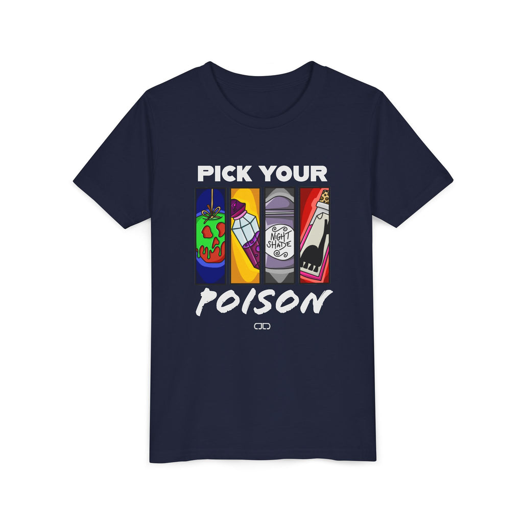 Pick Your Poison Youth Graphic Tee, Fun Casual Wear, Gift for Teenagers, Party Outfit, Cool Graphic T-Shirt