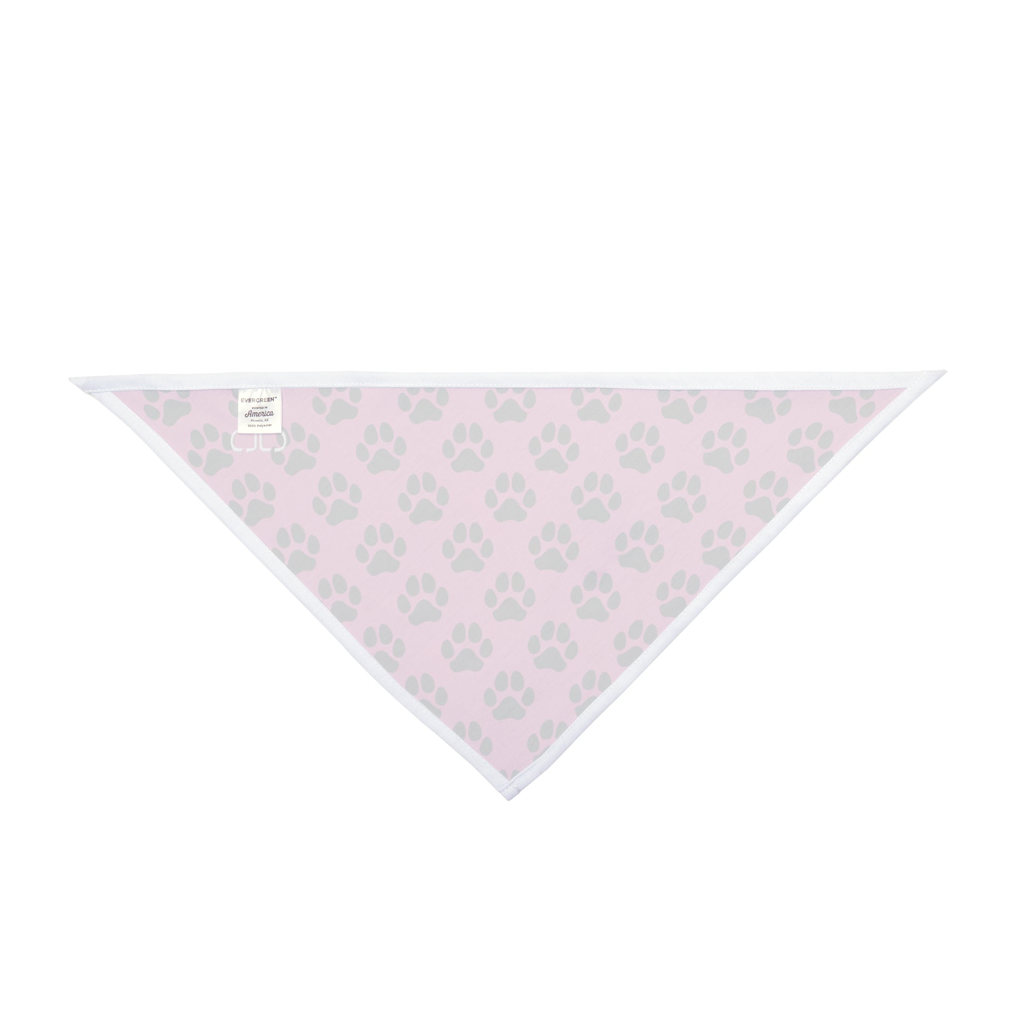 Stylish Pet Bandana - Pink Paw Print Design, Dog Fashion Accessory, Pet Gift, Canine Outfit, Cute Dog Scarf, Pet Wedding Decoration