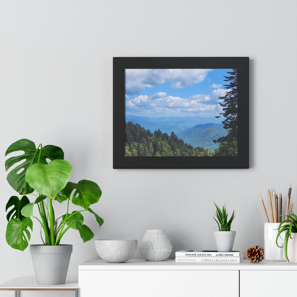 Tennessee Landscape Framed Poster Print, Nature Wall Art, Home Decor, Gift for Nature Lovers, Mountain Print, Eco-Friendly Decor