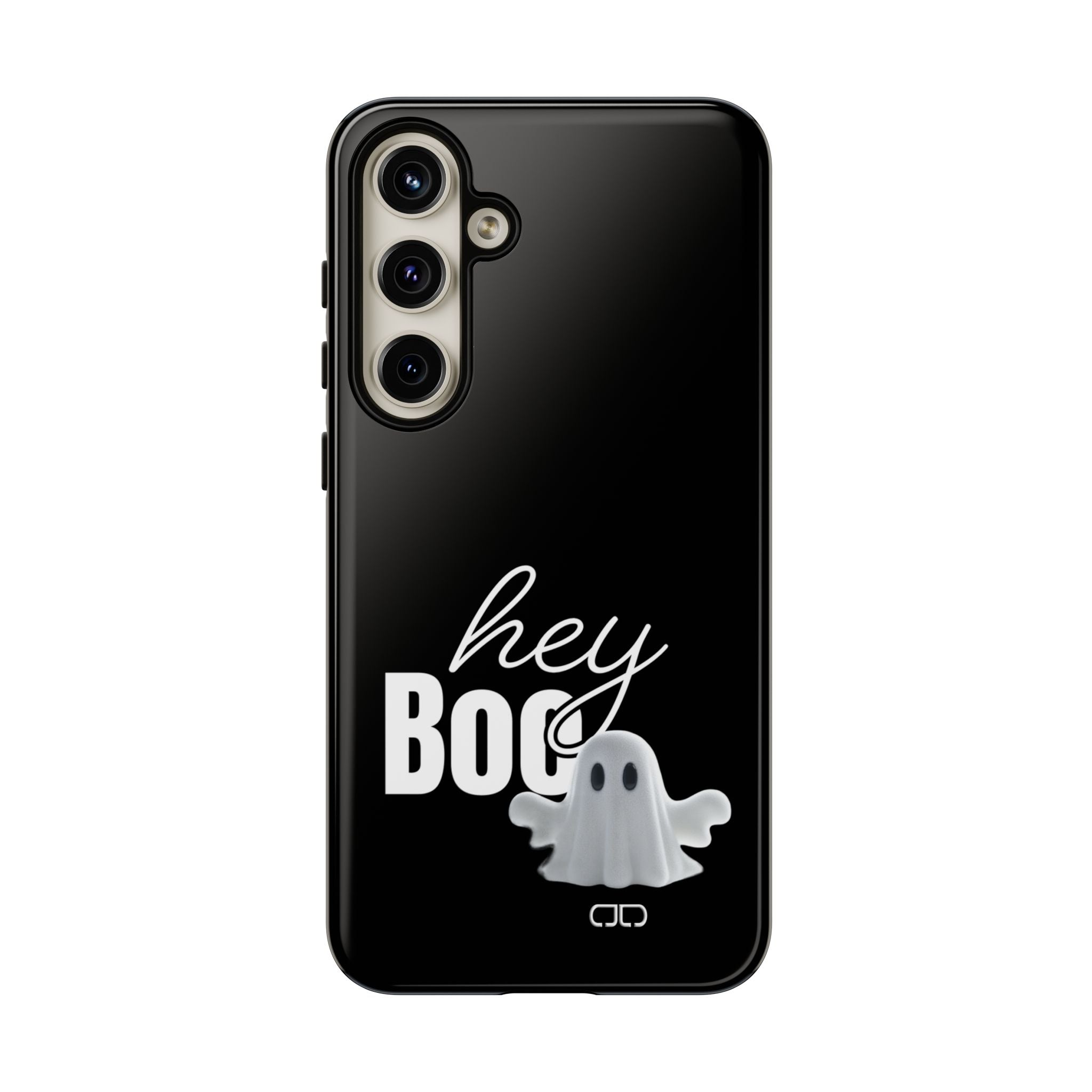 Hey Boo Tough Case, Ghost-Themed Phone Case, Cute Halloween Accessory, Spooky Gift for Friends, Tech Halloween Decor