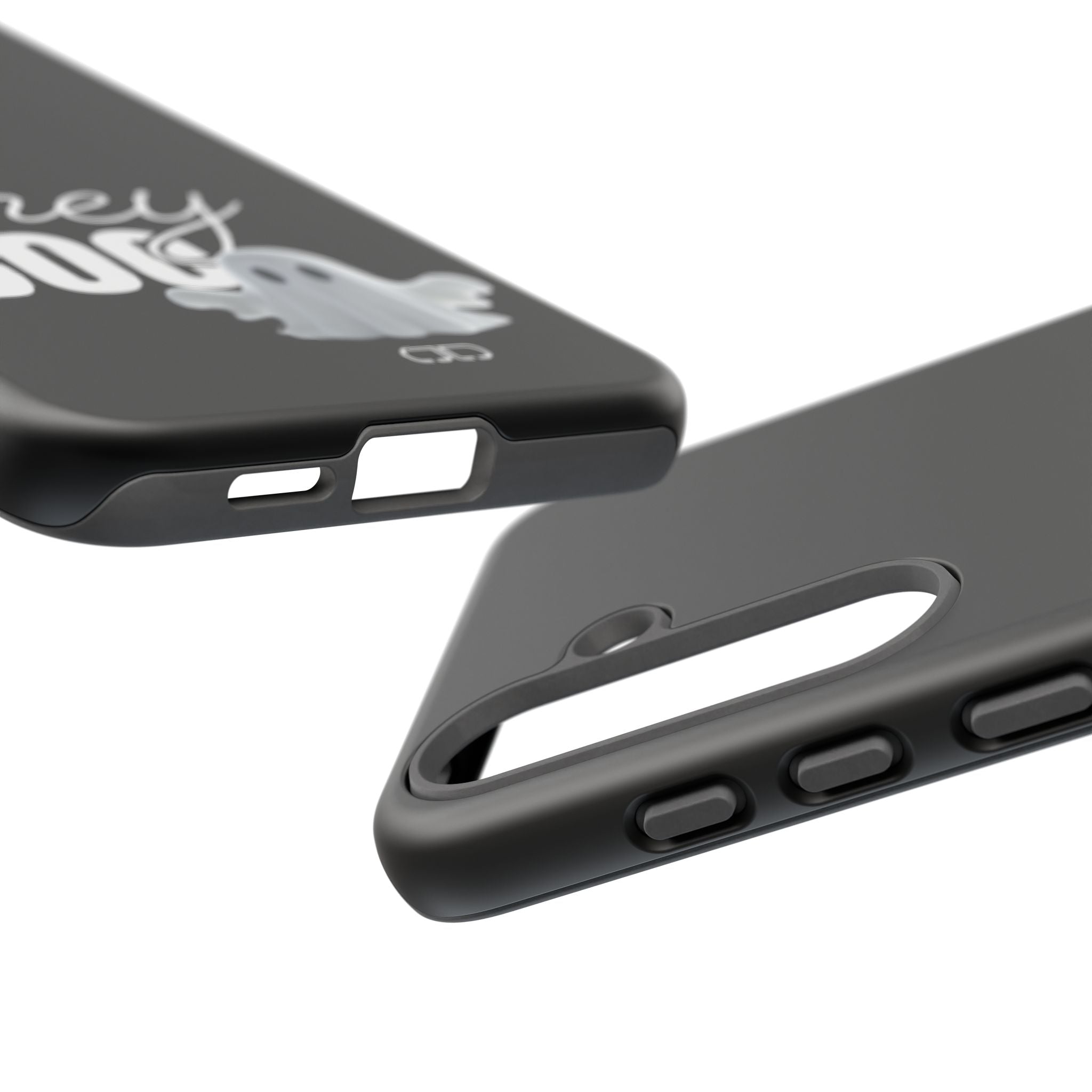 Hey Boo Tough Case, Ghost-Themed Phone Case, Cute Halloween Accessory, Spooky Gift for Friends, Tech Halloween Decor