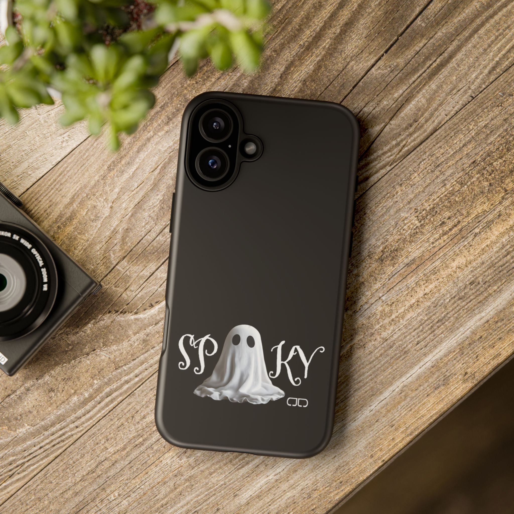 Spooky Ghost Phone Case, Halloween Accessories, Cute Phone Cover, Unique Gift for Ghost Lovers, Trendy Smartphone Decor