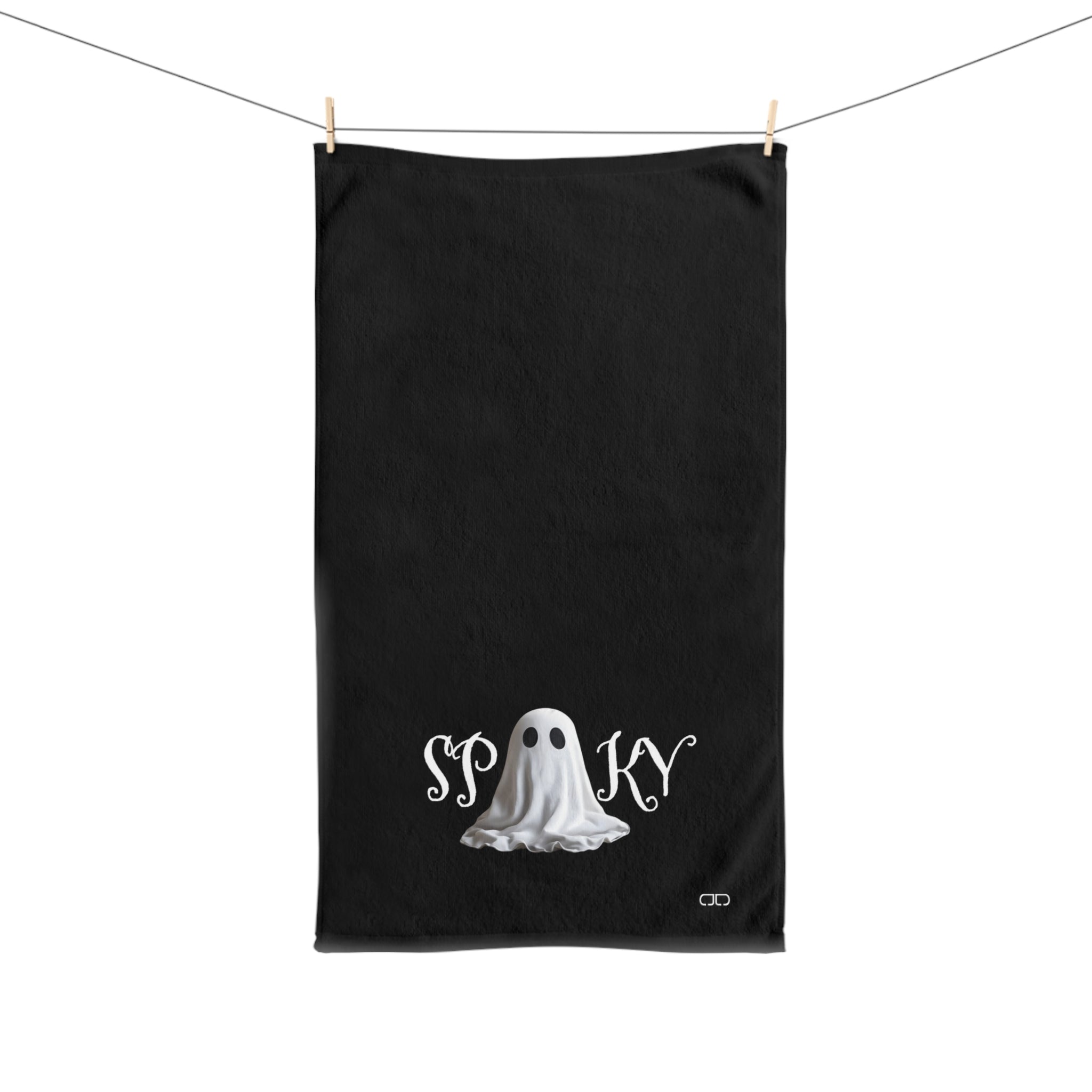 Spooky Ghost Hand Towel, Halloween Decor, Fun Kitchen Towel, Ghost-Themed Towel, Fall Home Accessory, Unique Gift Idea