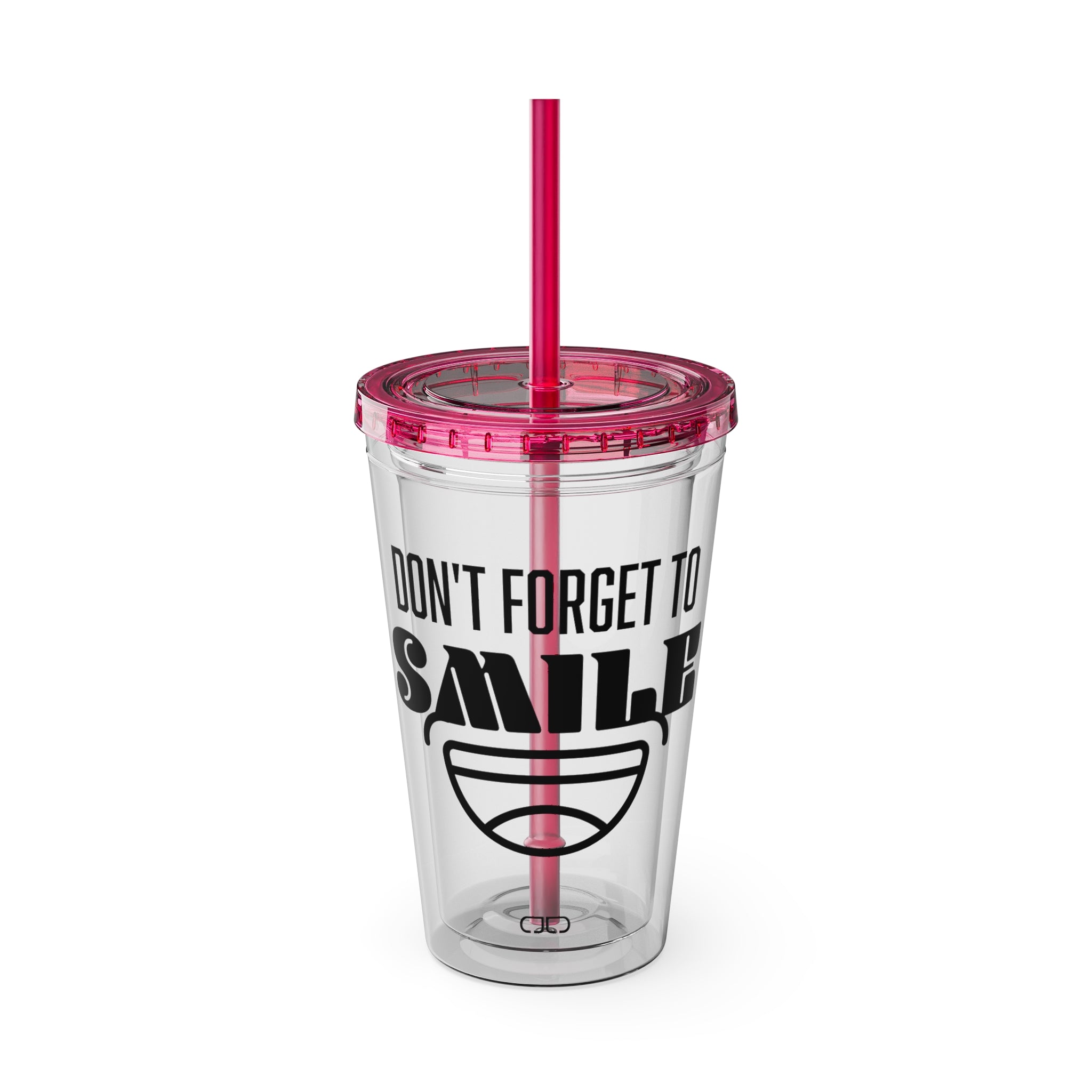 Don't Forget to Smile - Fun Travel Mug, Motivational Drinkware, Summer Beach Cup, Gift for Friends, [...]
