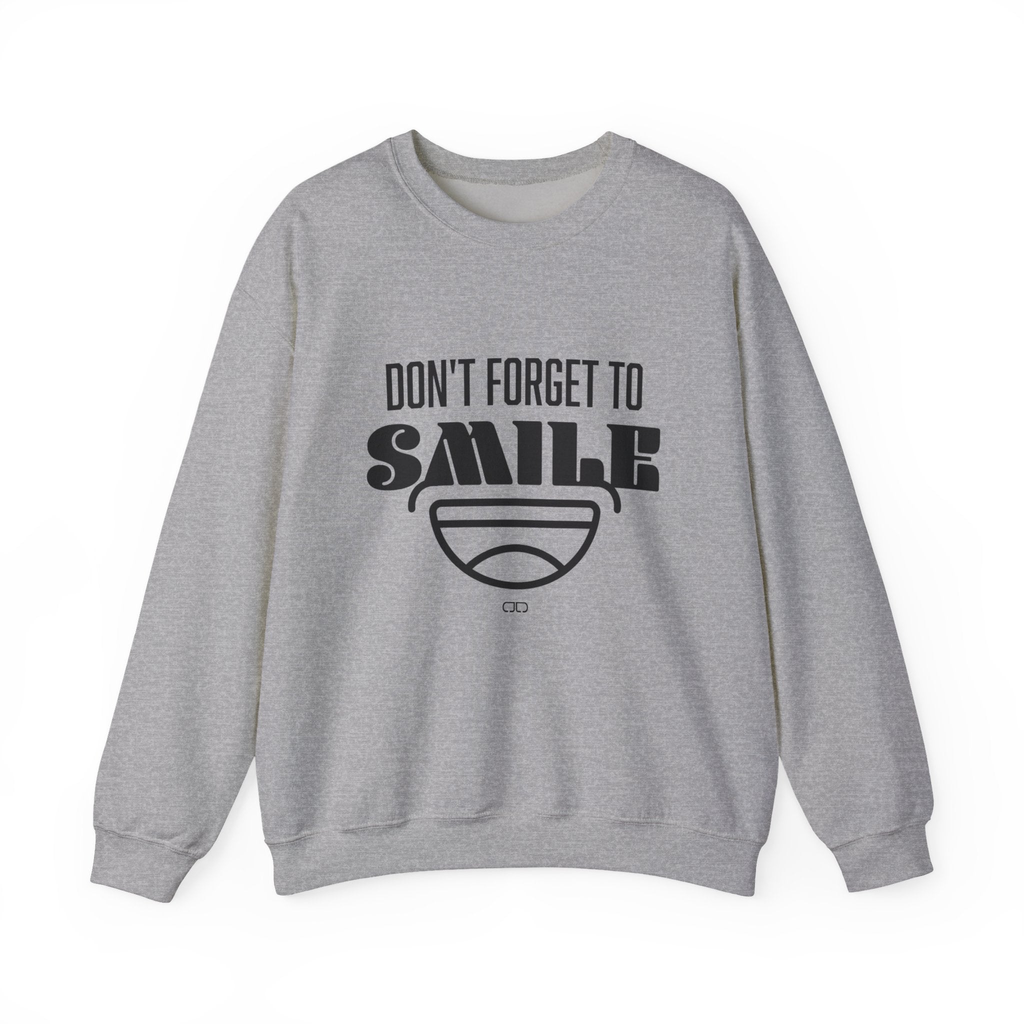 Don't Forget To Smile Sweatshirt, Cozy Crewneck, Gift for Friends, Positive Vibes Apparel, Motivational Sweatshirt, Everyday Comfort