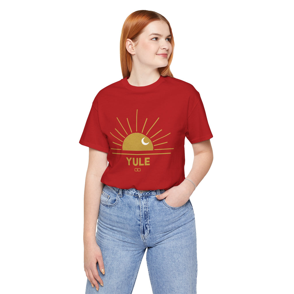 Yule Sunset Tee — Pagan Holiday YULE Shirt