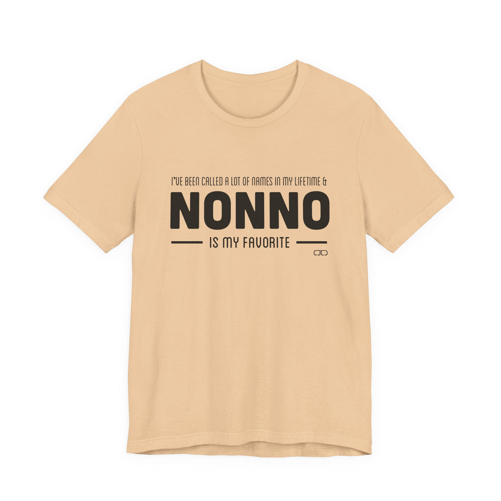 Grandparent Favorite Unisex Tee, Gifts for Grandparents, Family Reunion Shirt, Cute Nonno T-Shirt, Birthday Gift for Grandpa
