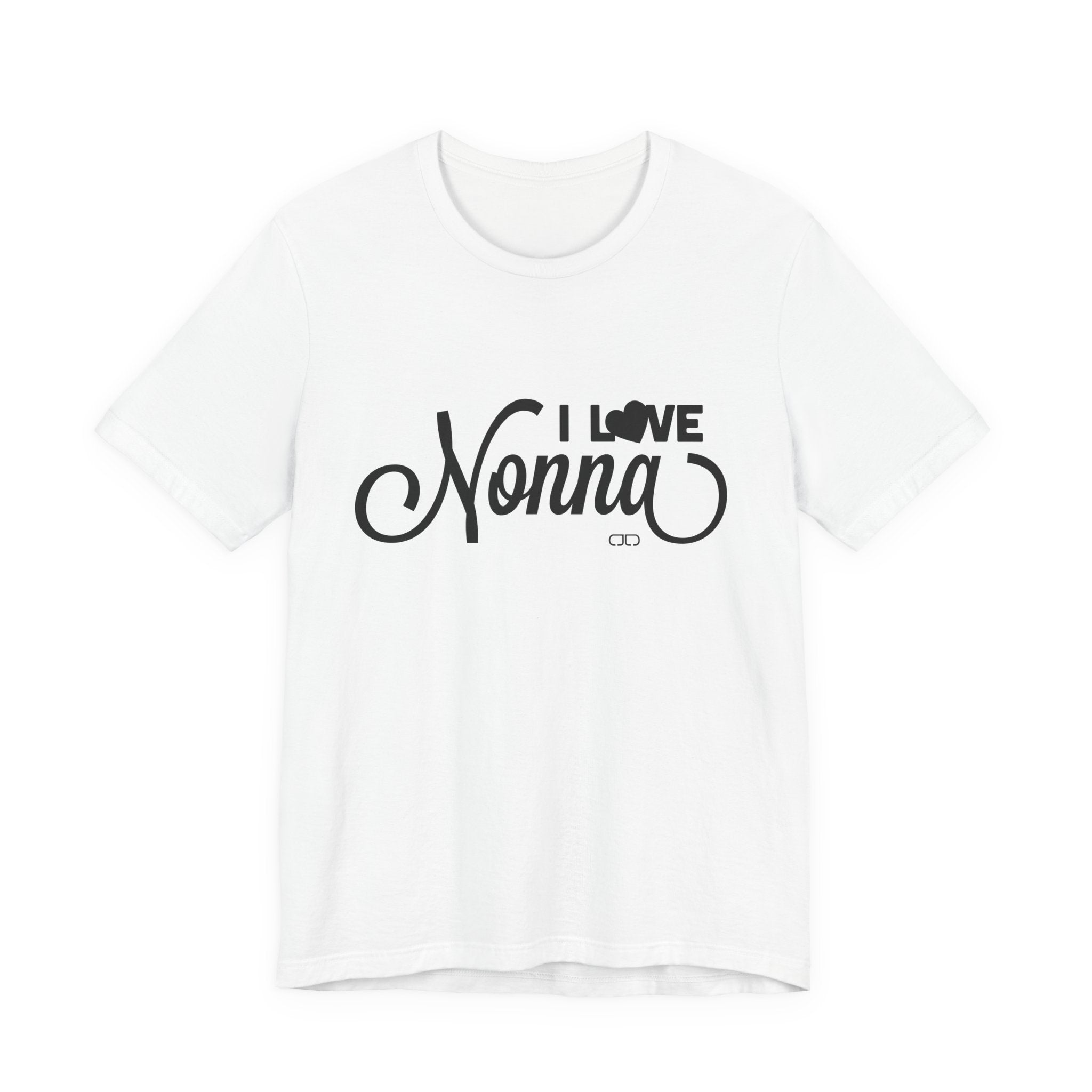 I Love Nonna Unisex Jersey Short Sleeve Tee, Gift for Grandma, Mother's Day, Family Reunion, Comfortable Casual Wear, Cozy Tee