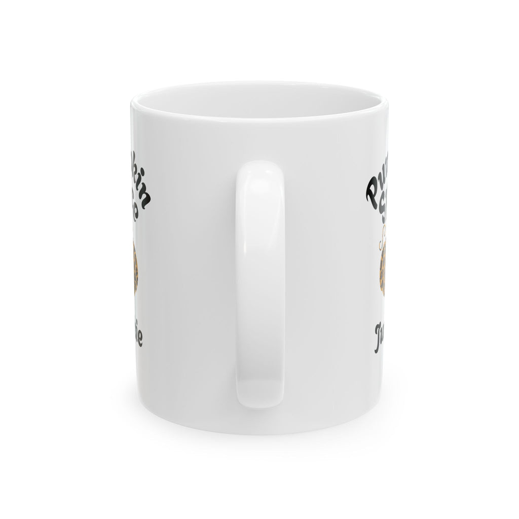 Pumpkin Spice Junkie | Ceramic Coffee Mug, Funny Gift for Coffee Lovers, Personalized Mug, Perfect for Birthdays or Holidays