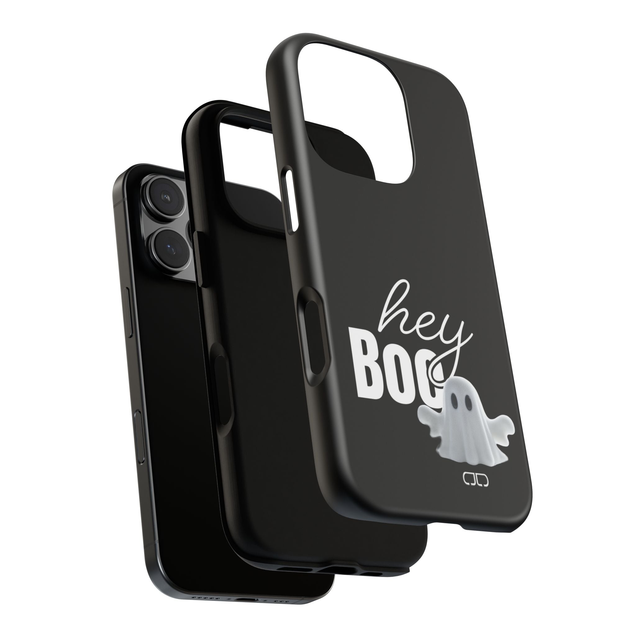 Hey Boo Tough Case, Ghost-Themed Phone Case, Cute Halloween Accessory, Spooky Gift for Friends, Tech Halloween Decor
