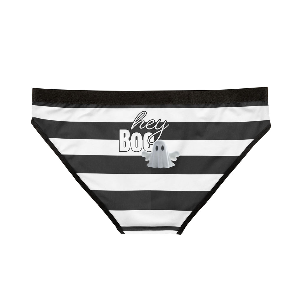 Hey Boo Halloween-Themed Women's Underwear, Cute Ghost Panties, Fun Lingerie, Gifts for Her, Spooky Season Essentials