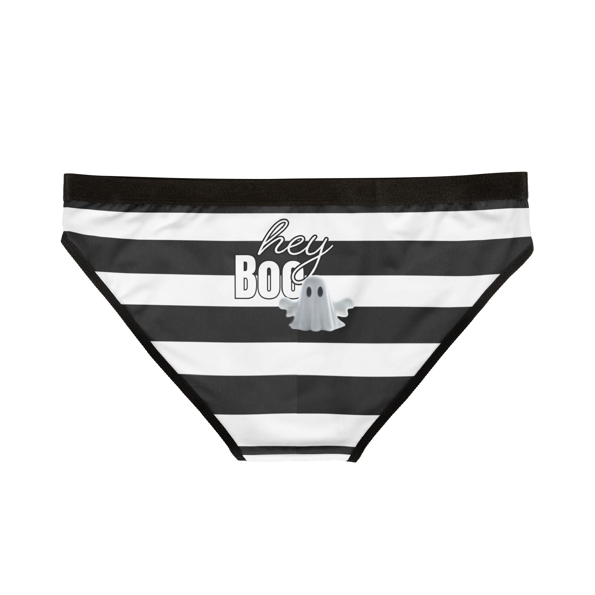 Hey Boo Halloween-Themed Women's Underwear, Cute Ghost Panties, Fun Lingerie, Gifts for Her, Spooky Season Essentials