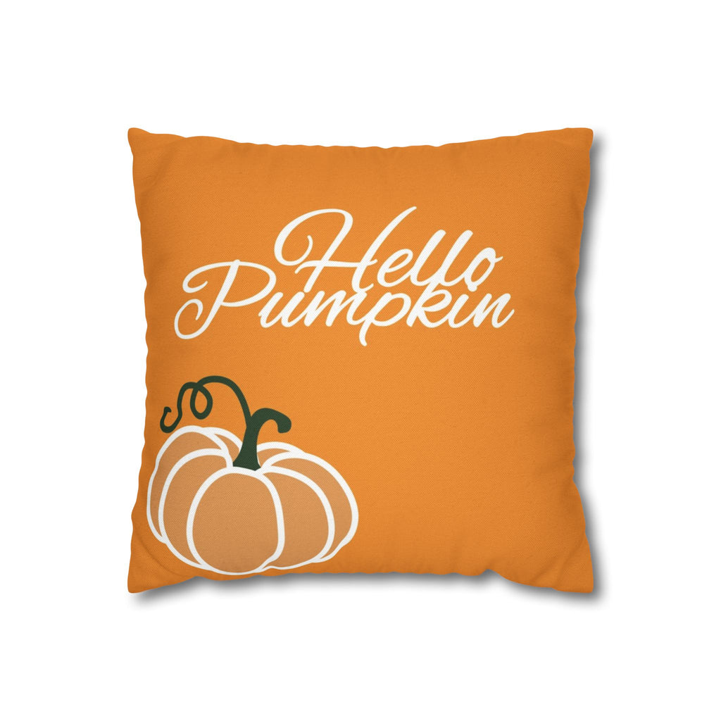 Fall-Themed Decorative Pillowcase - Hello Pumpkin, Autumn Decor, Cozy Home Accent, Thanksgiving Gift, Seasonal Pillow Cover