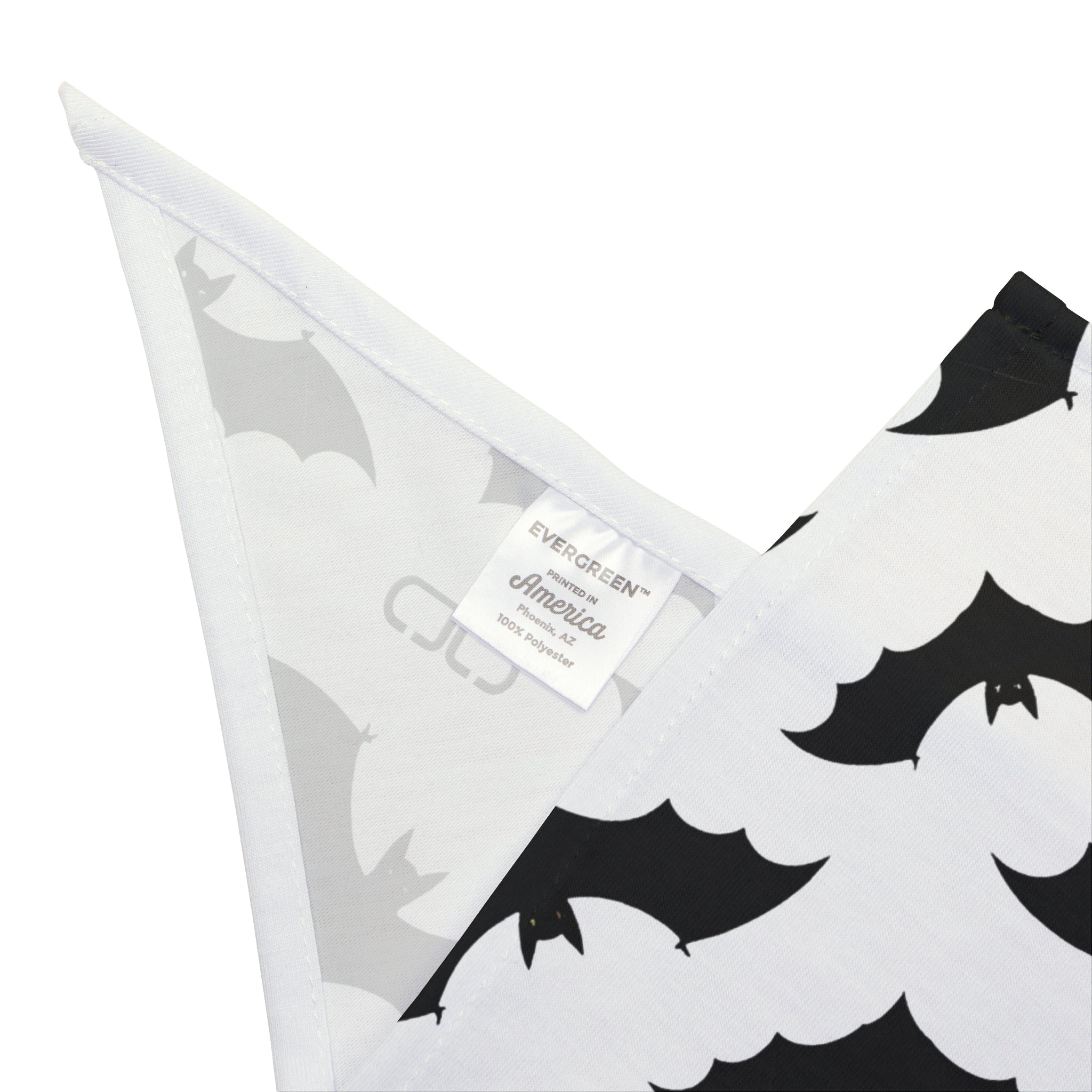 Spooky Pet Bandana for Halloween, Boo Dog Scarf, Pet Accessory, Fall Fashion, Cute Dog Outfit, Bat Print Bandana
