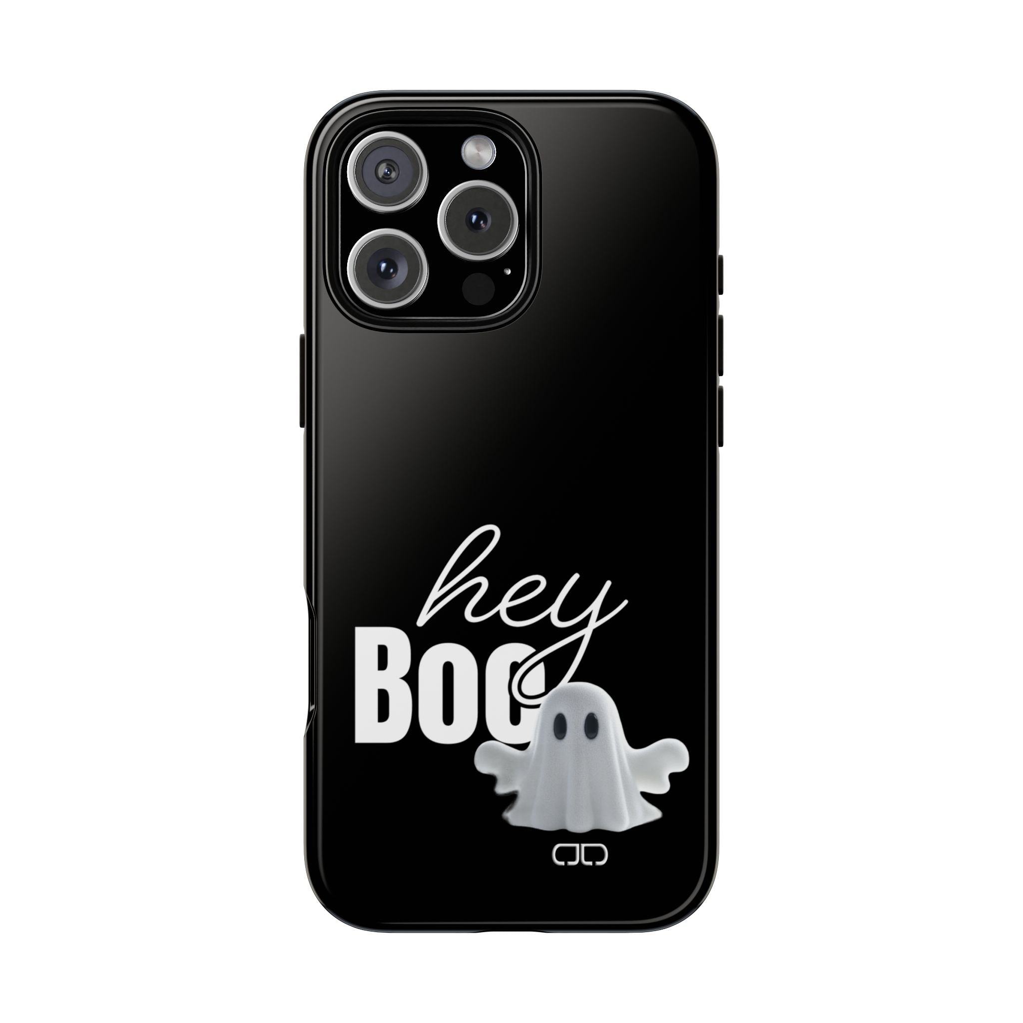 Hey Boo Tough Case, Ghost-Themed Phone Case, Cute Halloween Accessory, Spooky Gift for Friends, Tech Halloween Decor
