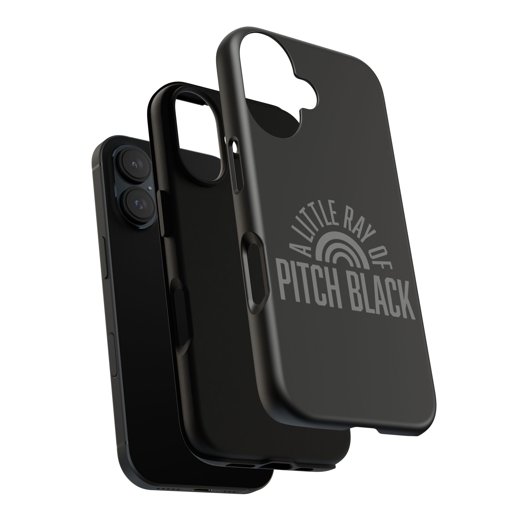 A Little Ray of Pitch Black Stylish Phone Case, Unique Mobile Cover, Gift for Her, Trendy Accessory for Phone Protection, Cute Birthday Present