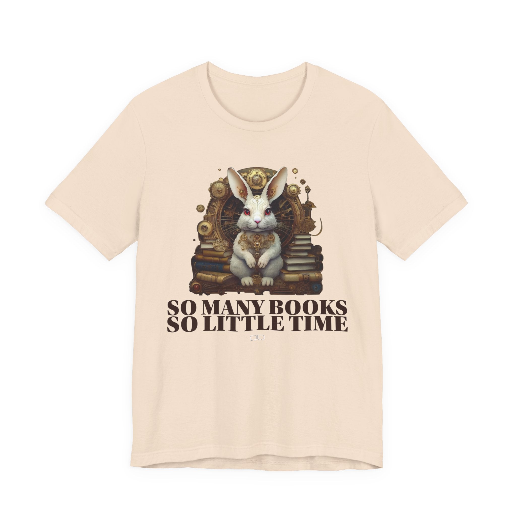 White Rabbit Steampunk Book Lover Unisex Tee, Cozy Reading Shirt, 'So Many Books So Little Time' Graphic Top, Perfect Gift for Bibliophiles, Cute Rabbit [...]