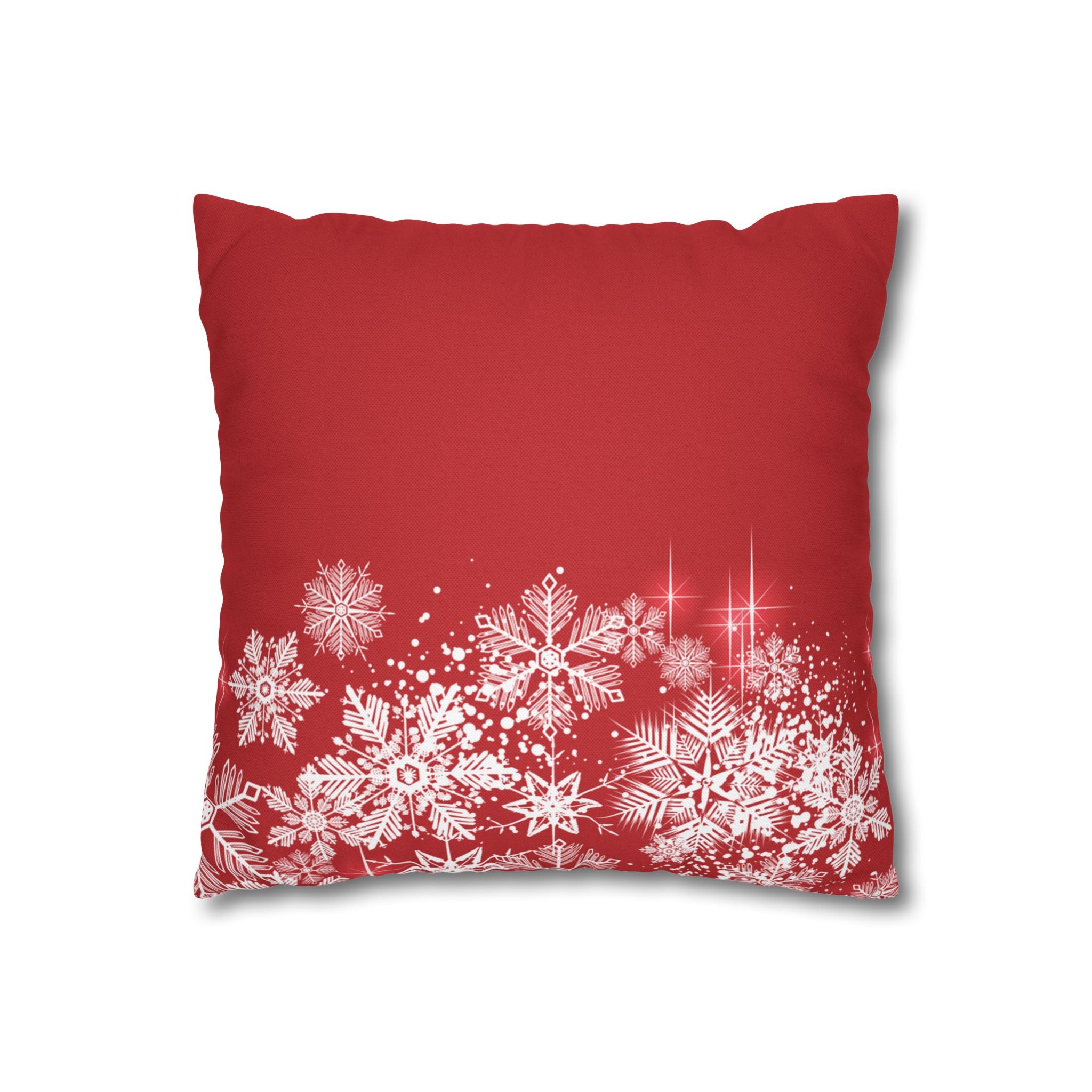 Merry Christmas Red Santa Sleigh Decorative Pillowcase