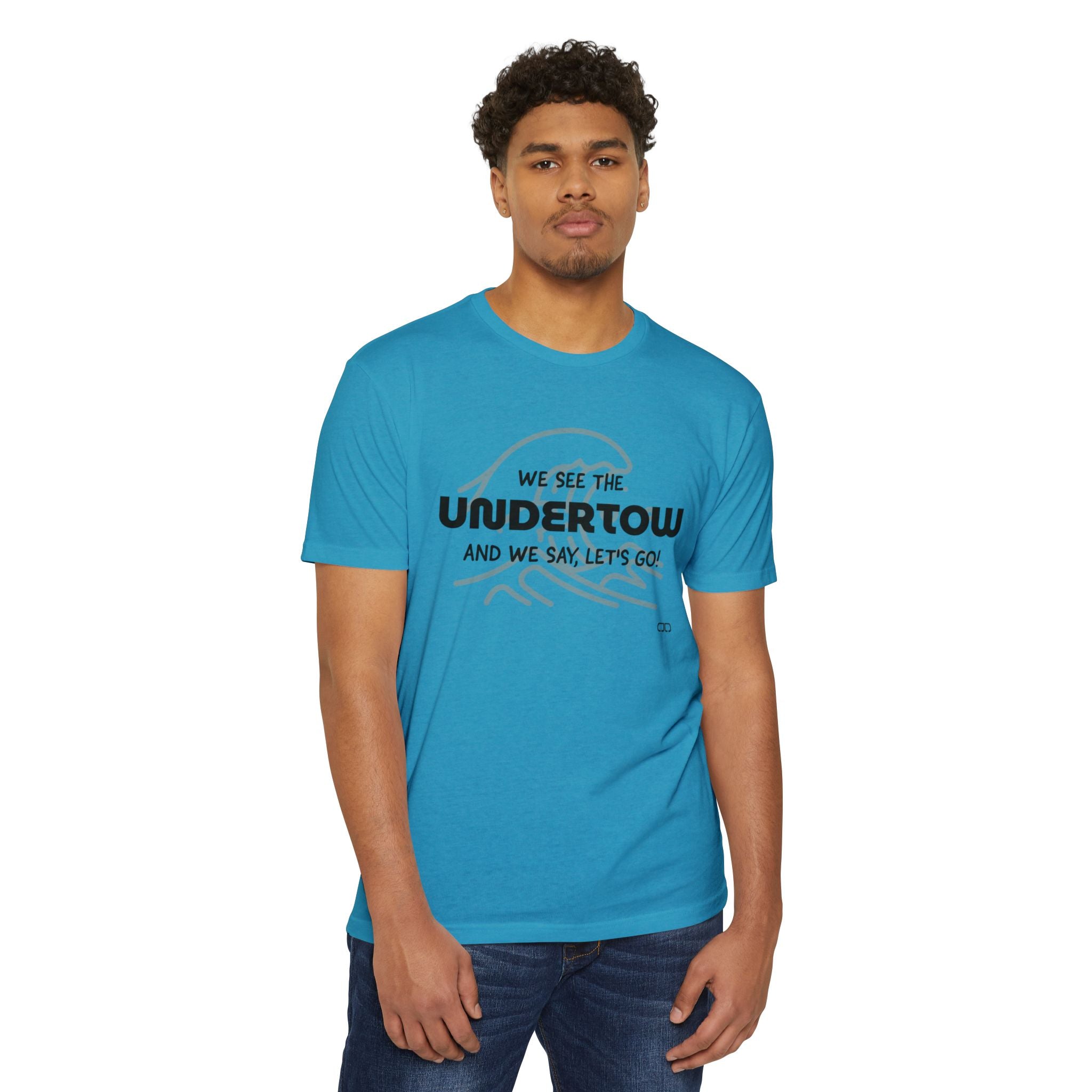 Undertow Coastal Vibe T-Shirt | Wave Graphic Tee, Surfing Apparel, Beach Lover Gift, Relaxed Casual Style, Summer Fun, Unisex Clothing