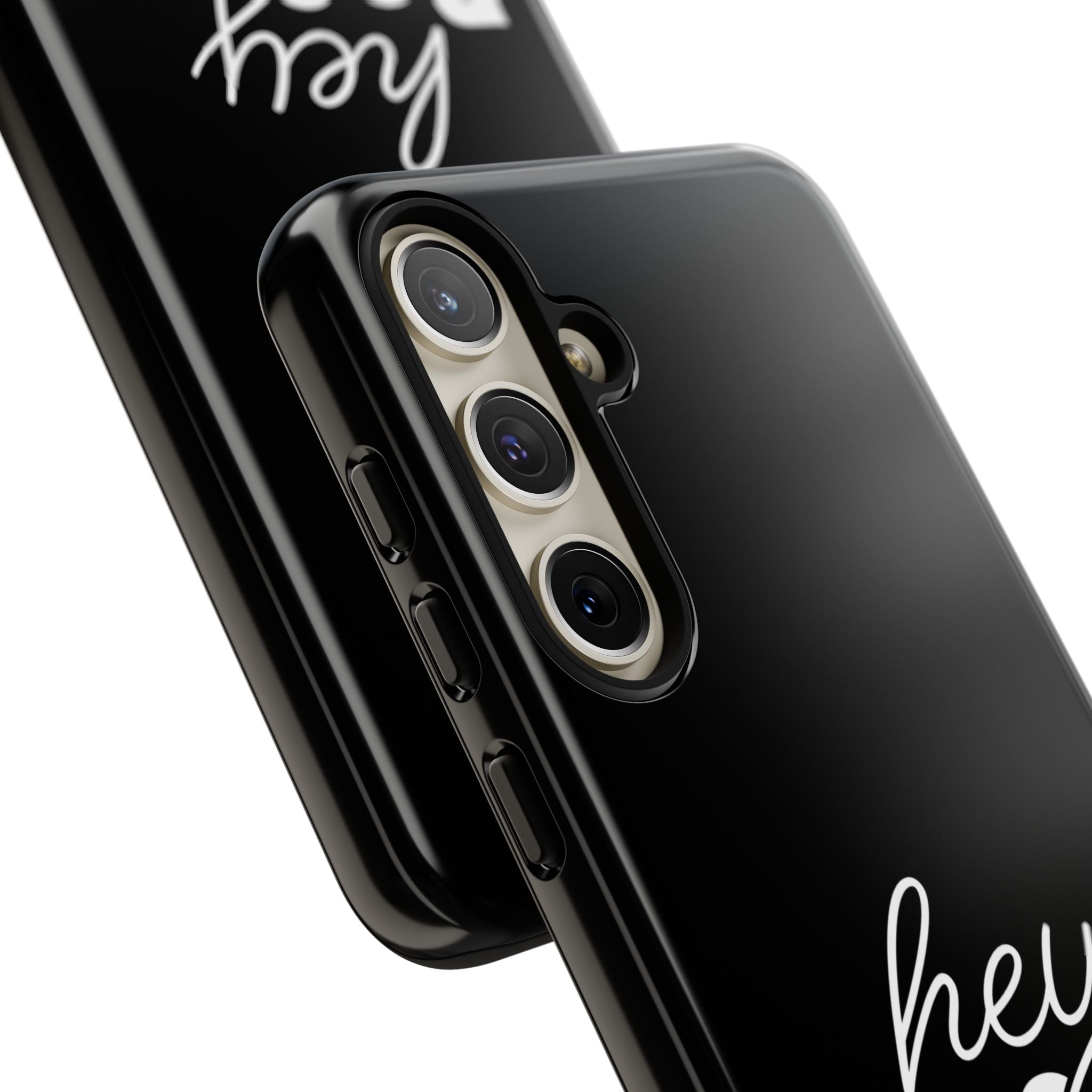 Hey Boo Tough Case, Ghost-Themed Phone Case, Cute Halloween Accessory, Spooky Gift for Friends, Tech Halloween Decor