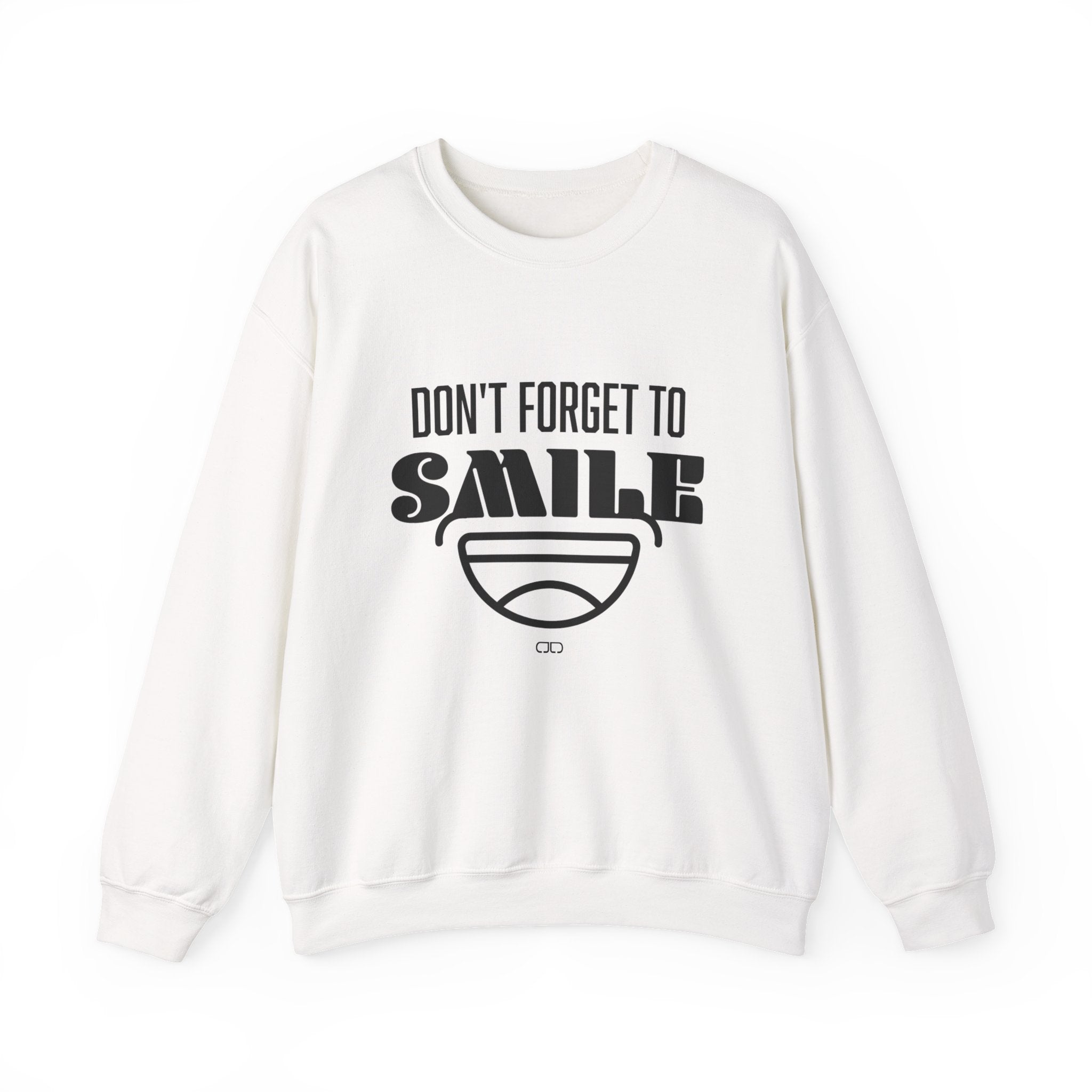 Don't Forget To Smile Sweatshirt, Cozy Crewneck, Gift for Friends, Positive Vibes Apparel, Motivational Sweatshirt, Everyday Comfort