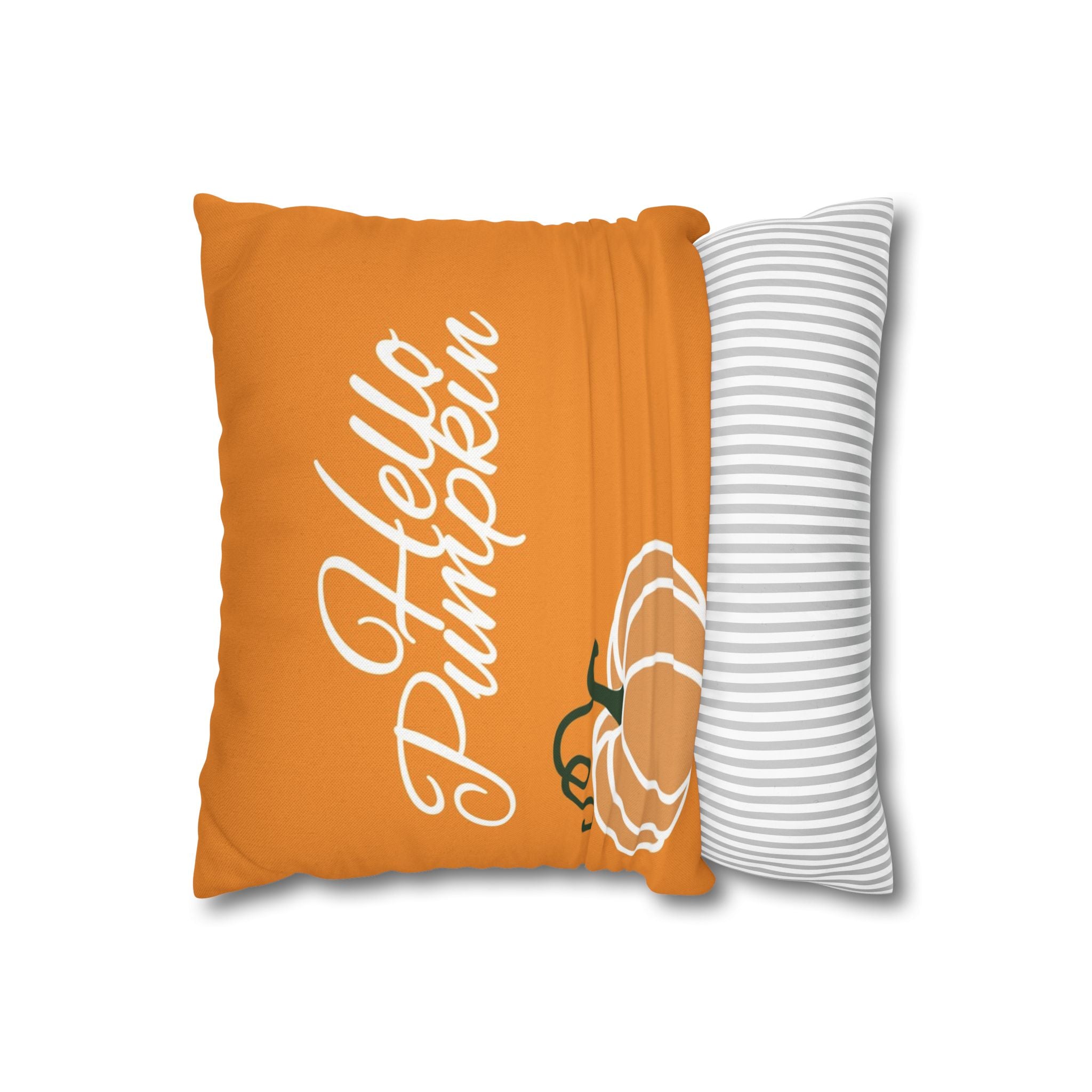 Fall-Themed Decorative Pillowcase - Hello Pumpkin, Autumn Decor, Cozy Home Accent, Thanksgiving Gift, Seasonal Pillow Cover