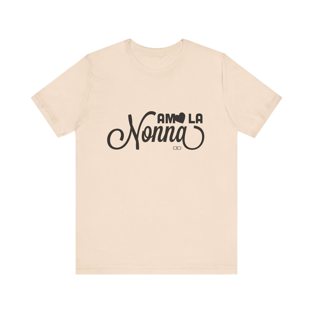 Amo La Nonna Tee | Unisex Jersey Short Sleeve Shirt, Love for Grandma, Gift for Mother's Day, Cute Family Tee, Comfortable Casual Wear
