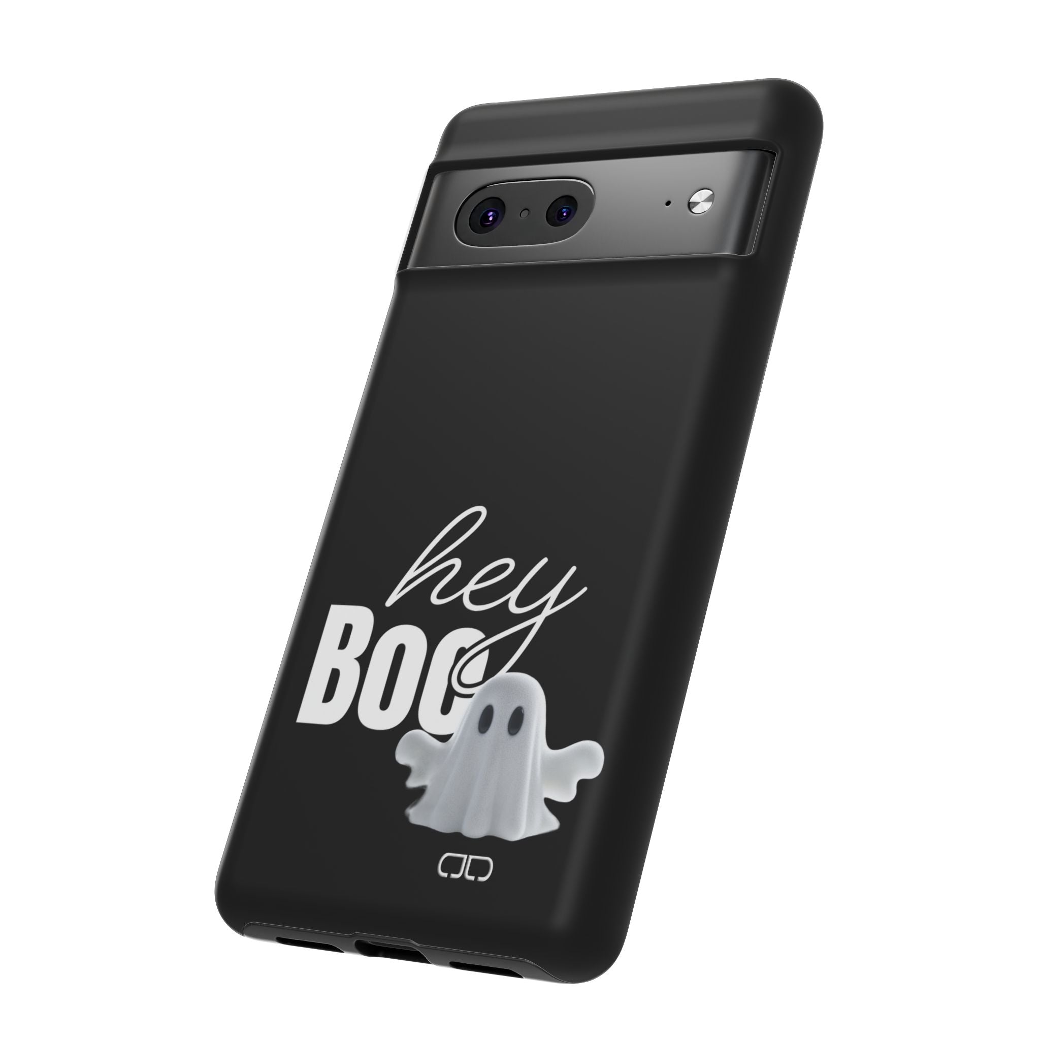Hey Boo Tough Case, Ghost-Themed Phone Case, Cute Halloween Accessory, Spooky Gift for Friends, Tech Halloween Decor