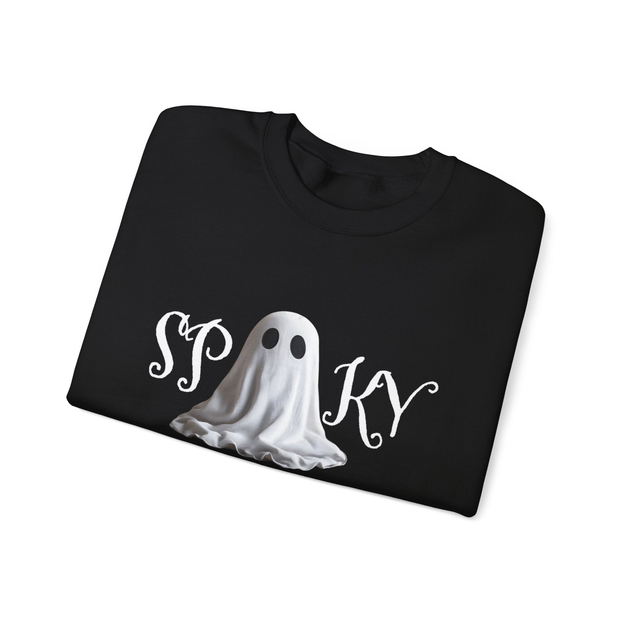 Spooky Ghost Sweatshirt, Halloween Clothing, Funny Sweatshirt, Unisex Crewneck, Fall Apparel, Cozy Gift