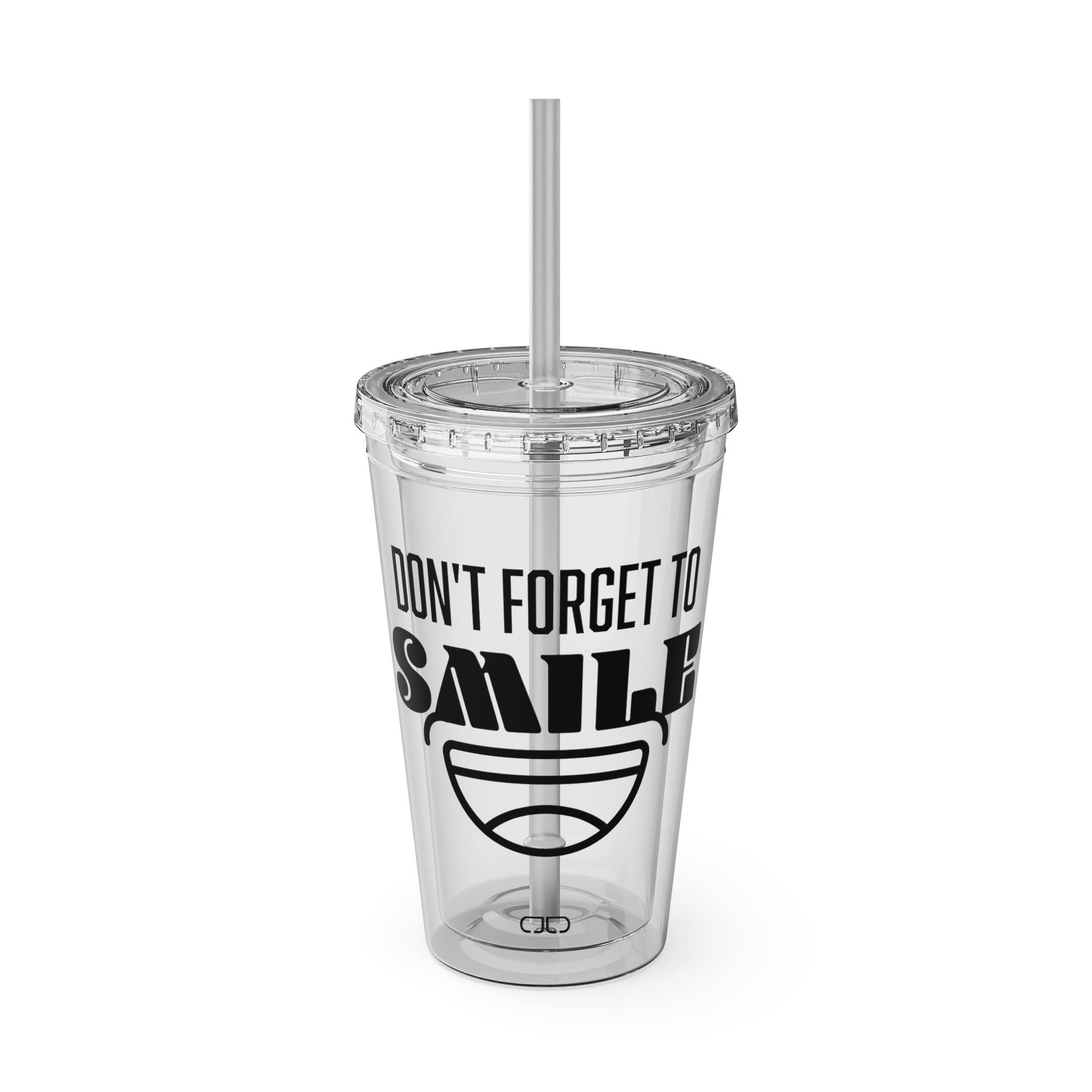 Don't Forget to Smile - Fun Travel Mug, Motivational Drinkware, Summer Beach Cup, Gift for Friends, [...]