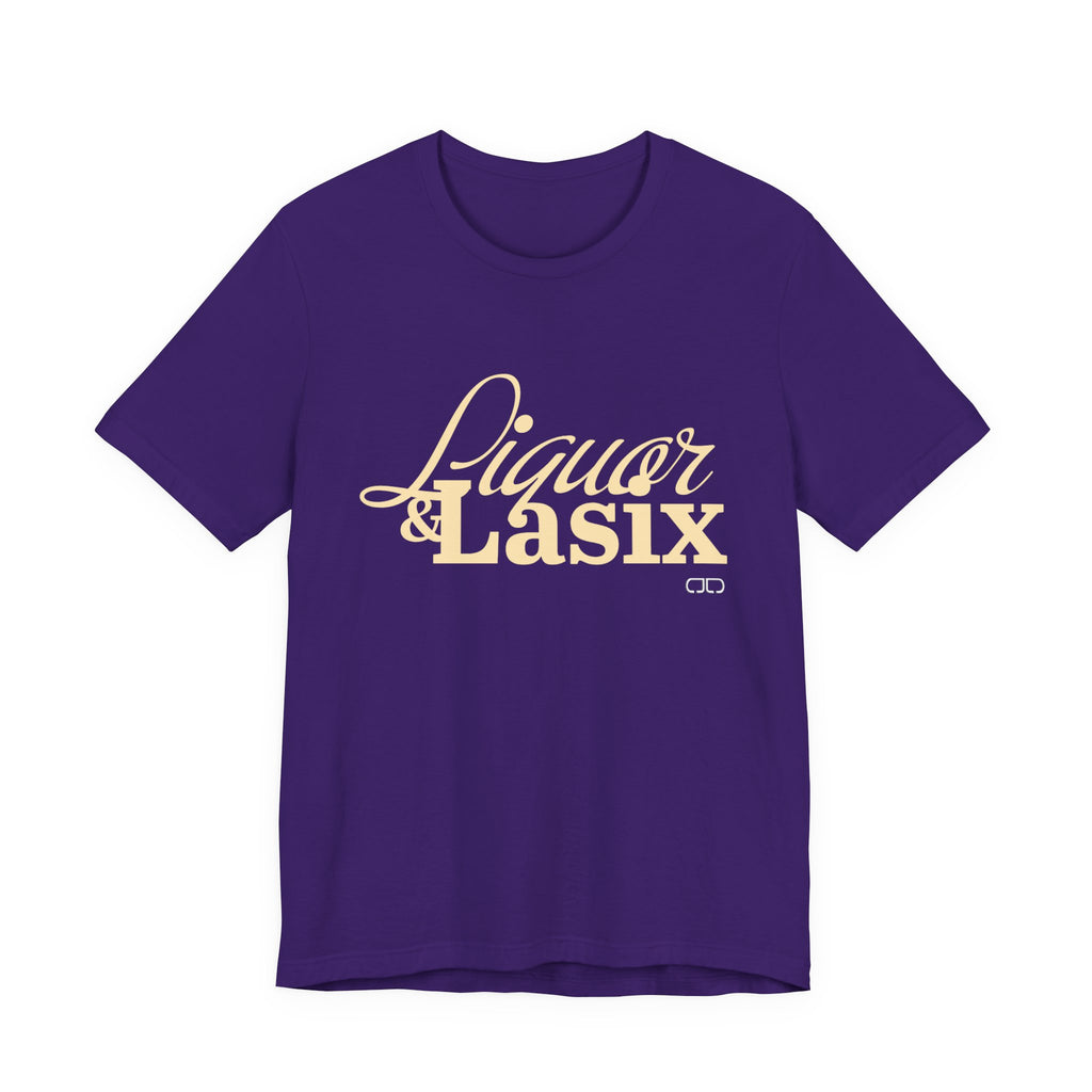 Liquor & Lasix Fun Graphic T-Shirt for Horse Lovers, Gifting, Casual Wear, Everyday Style, Trendy Fashion