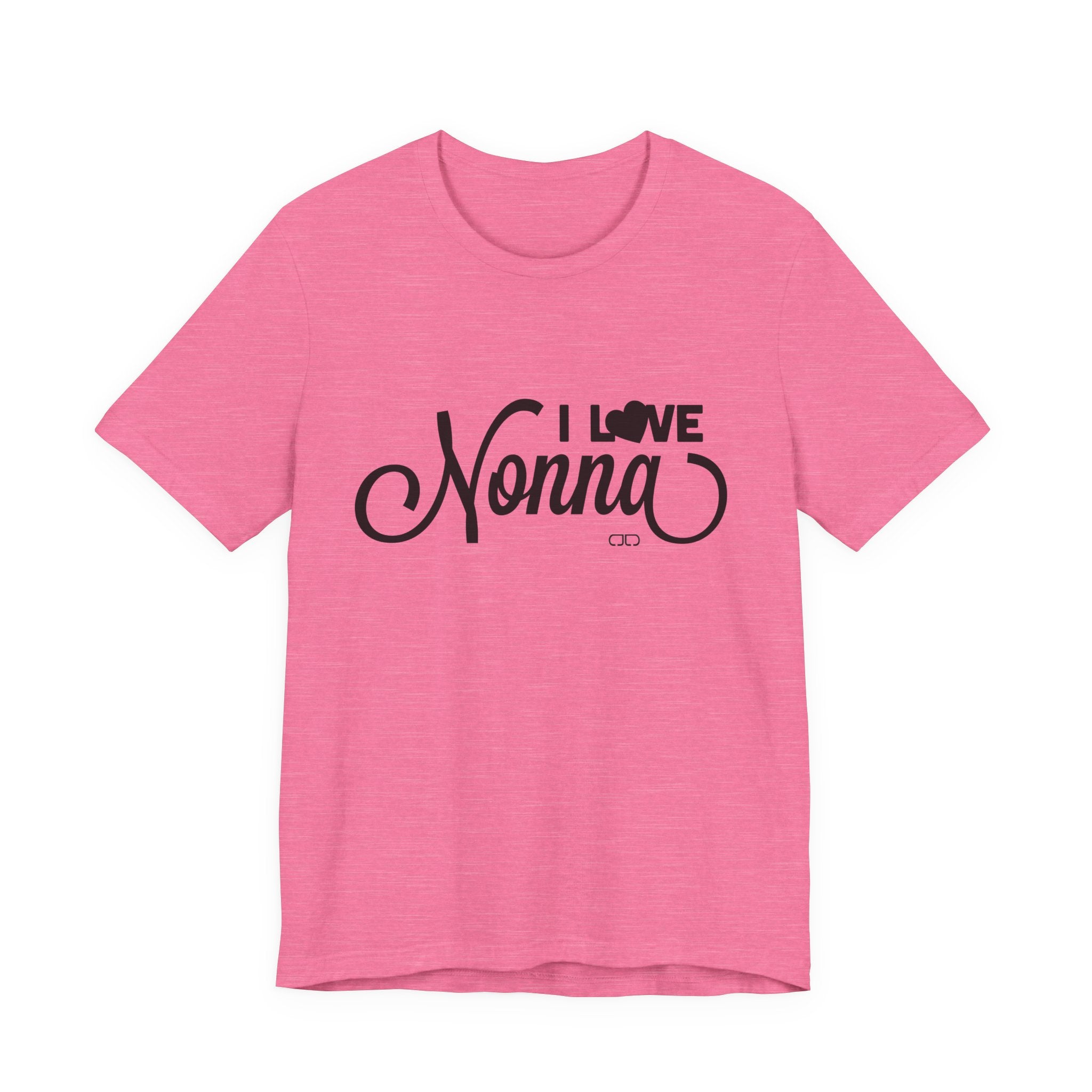 I Love Nonna Unisex Jersey Short Sleeve Tee, Gift for Grandma, Mother's Day, Family Reunion, Comfortable Casual Wear, Cozy Tee