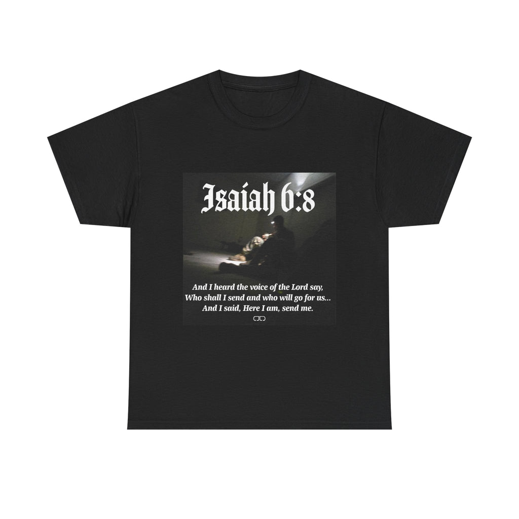 Military Watch Isiah 6:8 Heavy Cotton Tee, Church Attire, Christian Gift, Casual Wear, Everyday Fashion