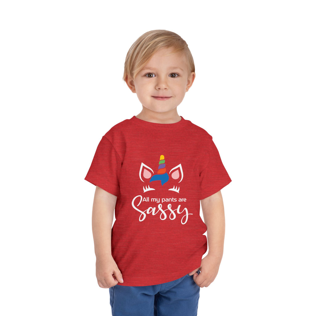Sassy Pants Unicorn Toddler Tee, Cute Child's Shirt, Birthday Gift for Kids, Playful Unicorn T-Shirt, Adorable Toddler Gift, Kids Party