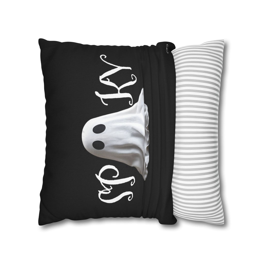 Spooky Ghost Pillowcase, Haunted Home Decor, Halloween Decoration, Cozy Throw Pillow, Ghostly Accent Cushion, Gift for Spooky Lovers