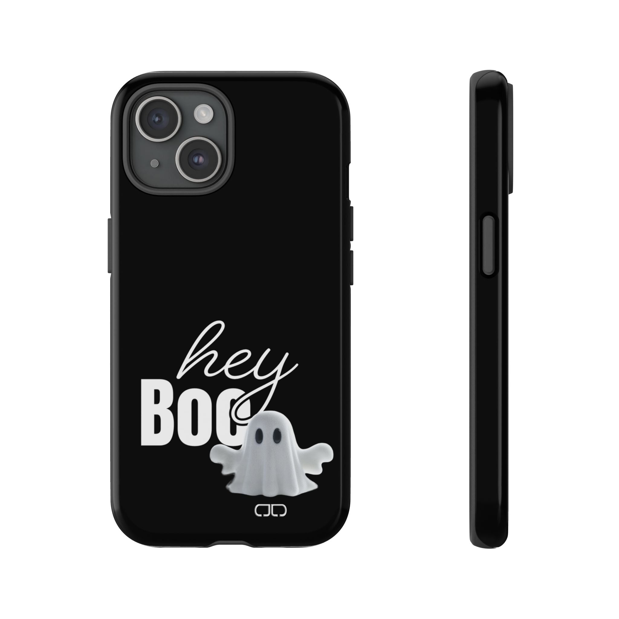 Hey Boo Tough Case, Ghost-Themed Phone Case, Cute Halloween Accessory, Spooky Gift for Friends, Tech Halloween Decor