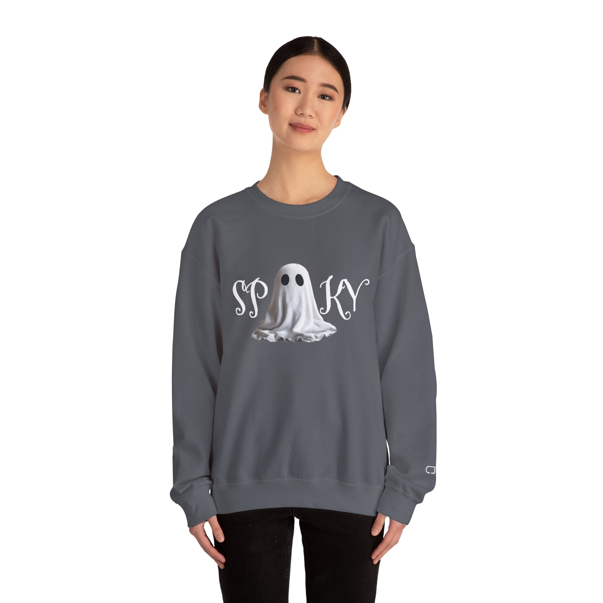 Spooky Ghost Sweatshirt, Halloween Clothing, Funny Sweatshirt, Unisex Crewneck, Fall Apparel, Cozy Gift