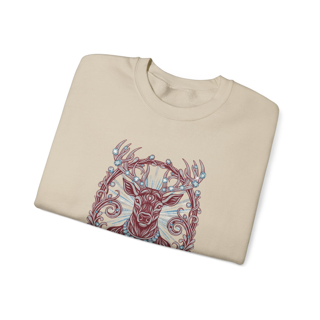 Rhinestones & Reindeer Crewneck Sweatshirt