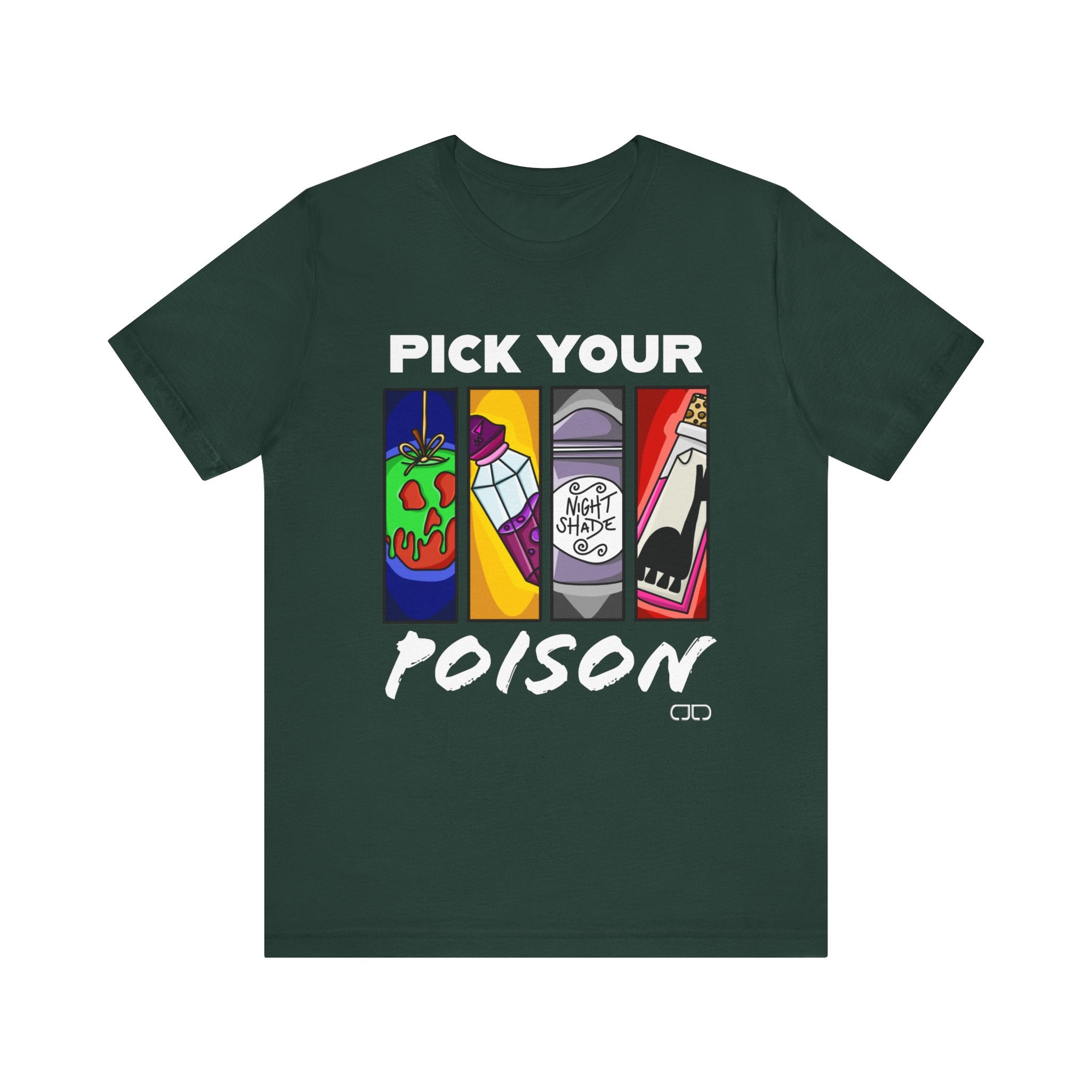 Pick Your Poison Fun Graphic T-Shirt, Casual Wear, Gifts for Friends, Party Attire, Trendy Summer Fashion